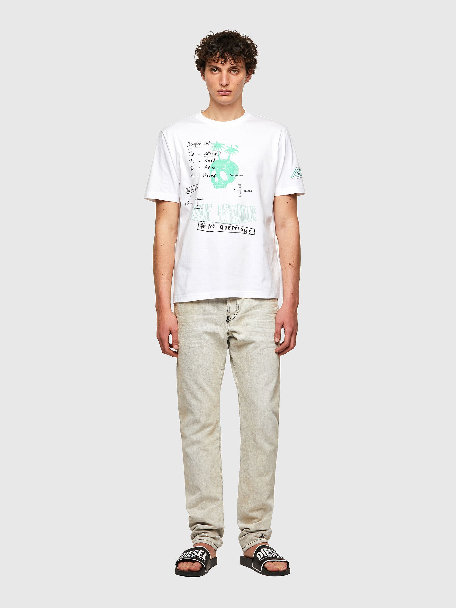 Diesel Men's T-Shirt - White