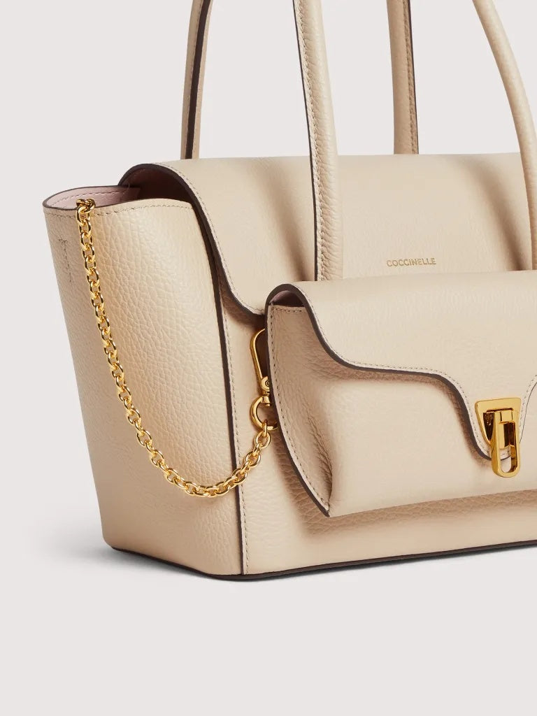 Borsa Coccinelle Double Beat Medium - Sandshell