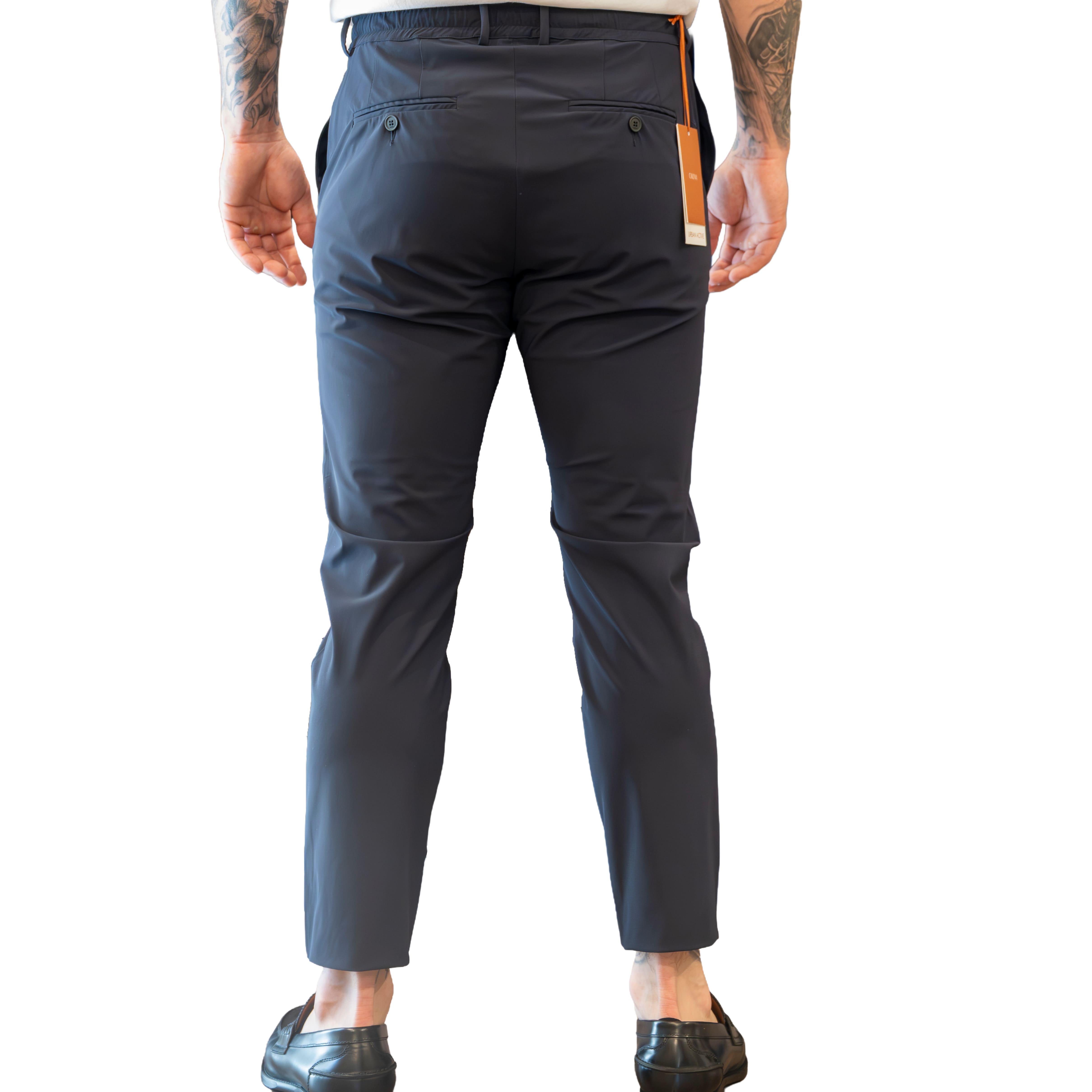 Pantaloni Mitte Cruna in Tessuto Tecnico High-Performance - Blu Notte