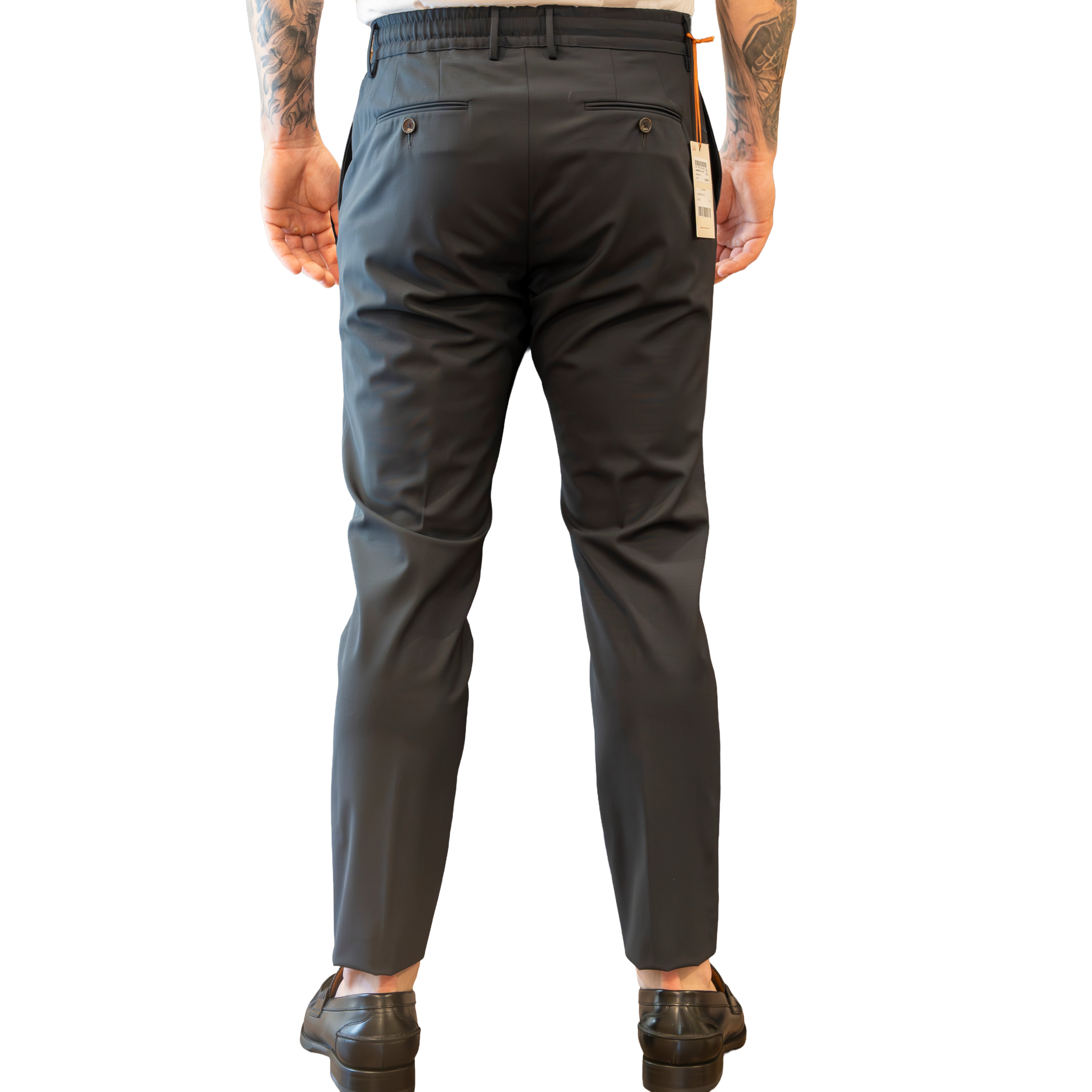Pantaloni Mitte Cruna in Lana Tecnica - Blu