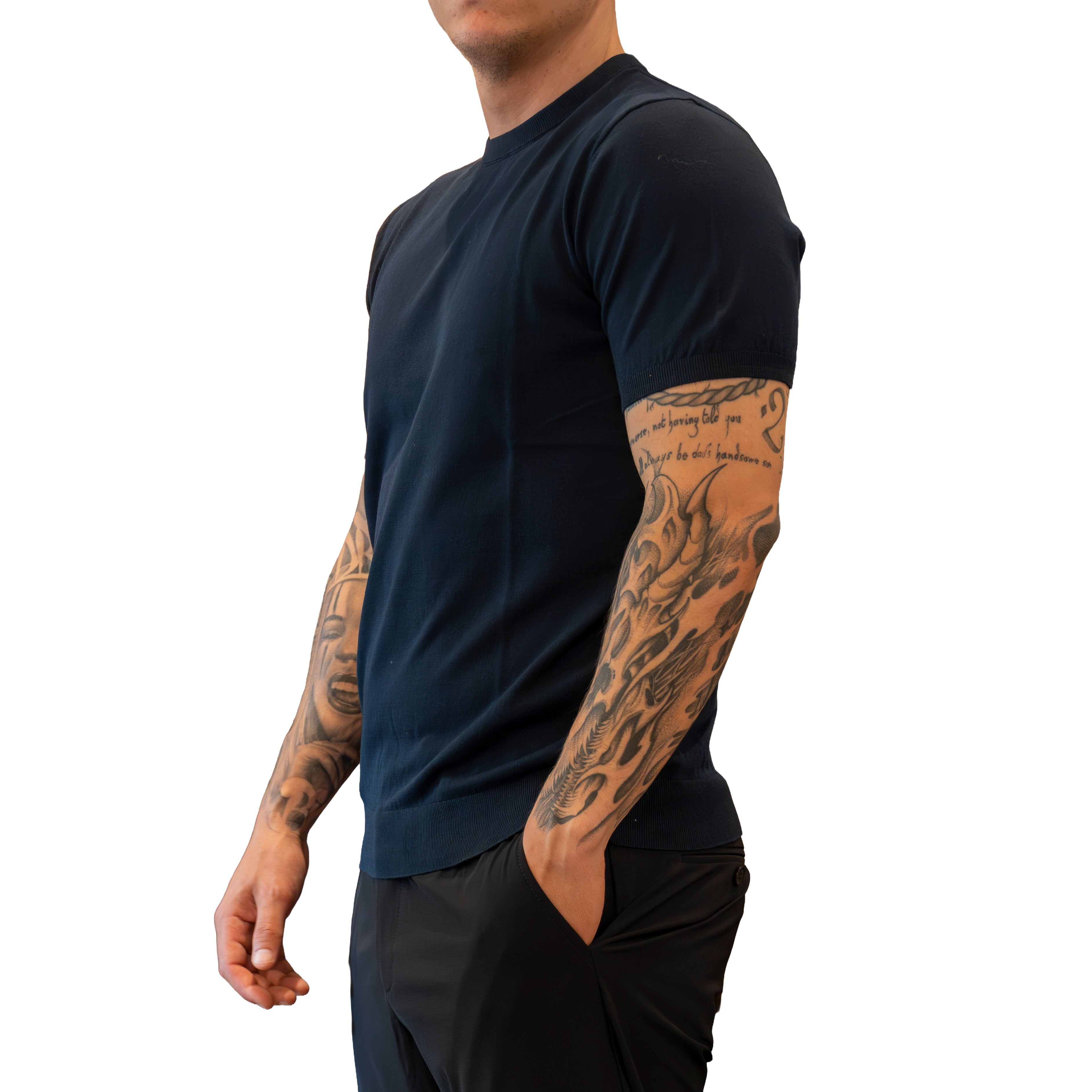 T-shirt Diktat in Magia Fresh Cotton - Blu