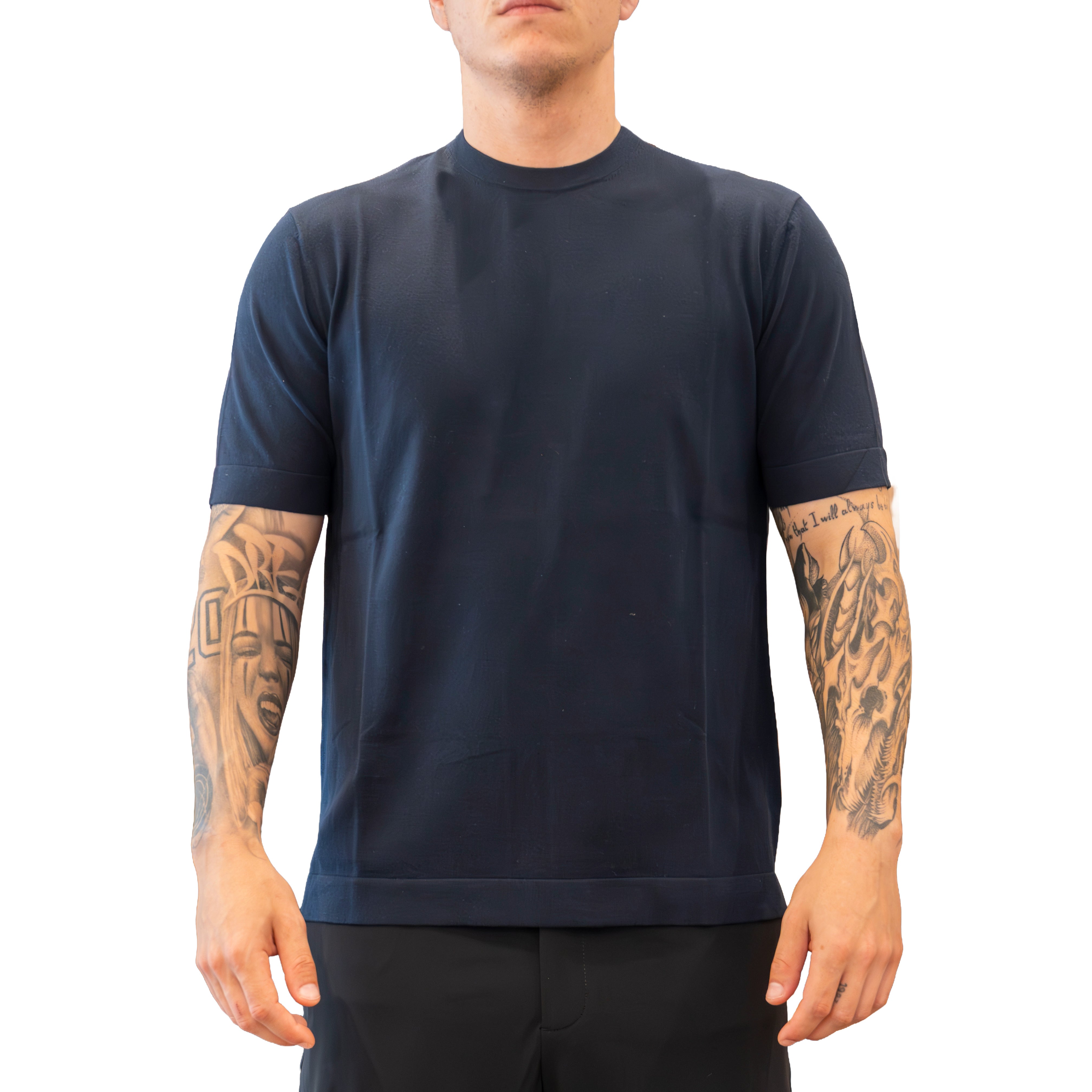 T-shirt Diktat in Magia Fresh Cotton - Blu