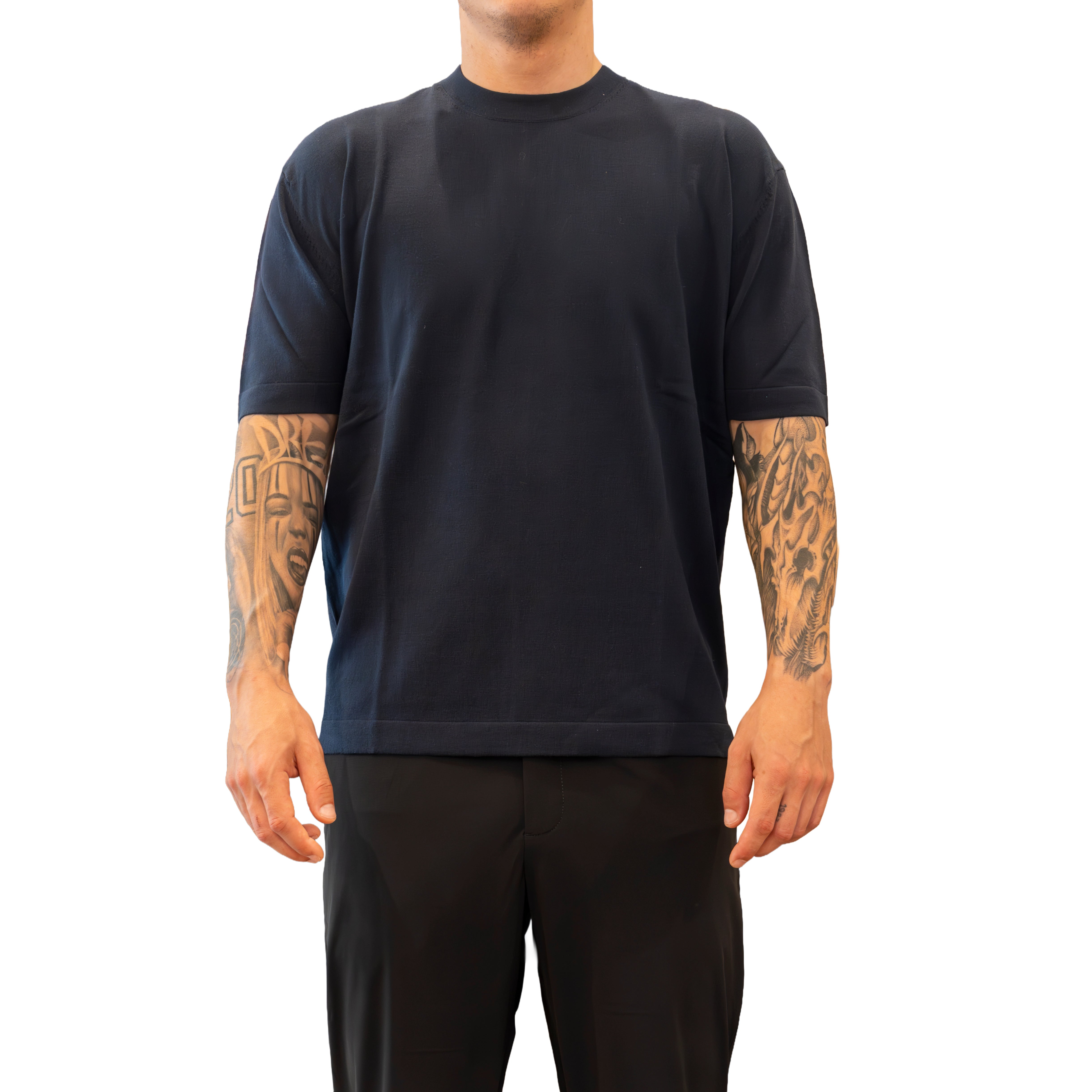 T-shirt Diktat in Magia Fresh Cotton - Blu