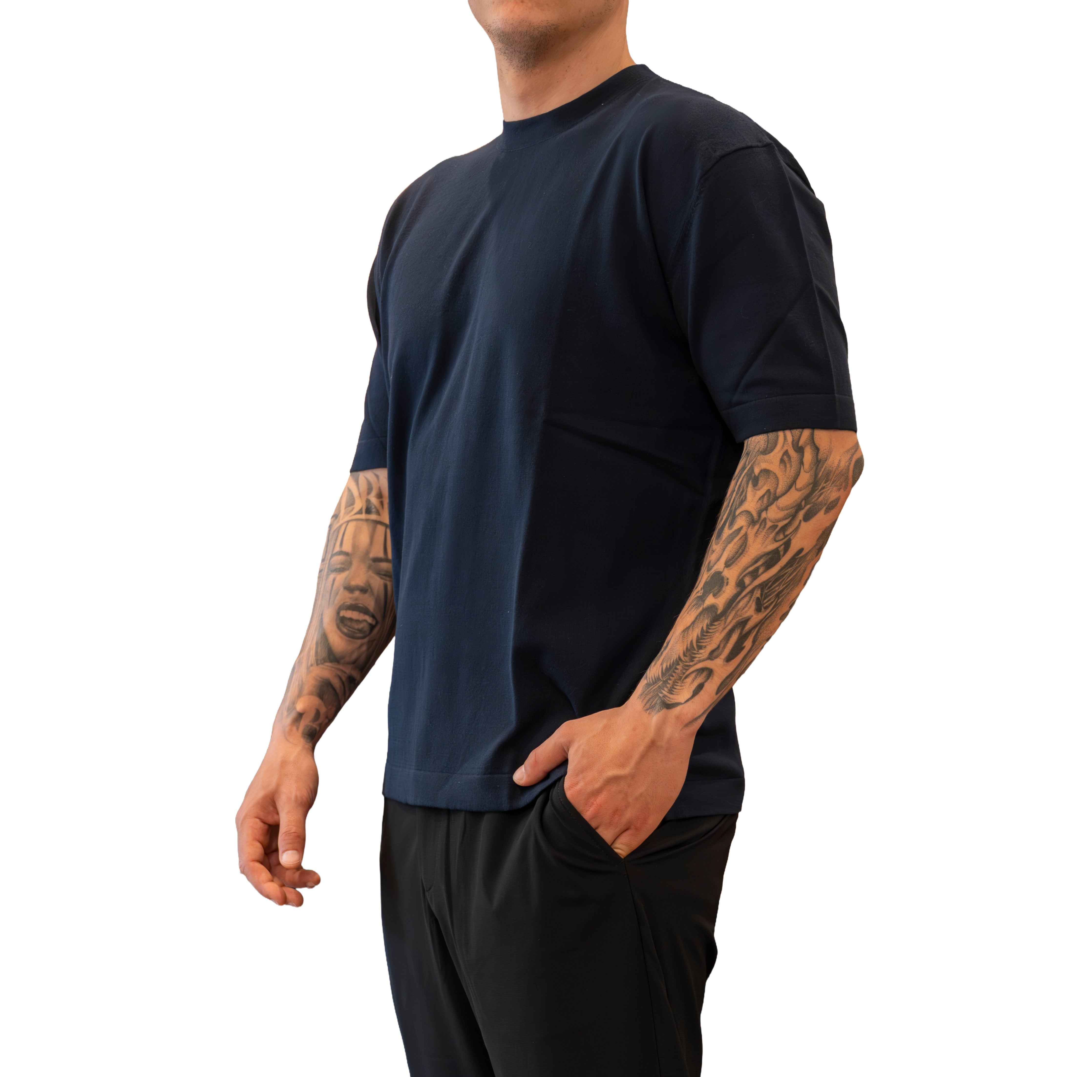 T-shirt Diktat in Magia Fresh Cotton - Blu