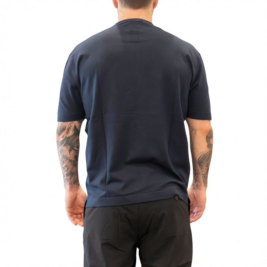 T-shirt Diktat in Magia Fresh Cotton - Blu