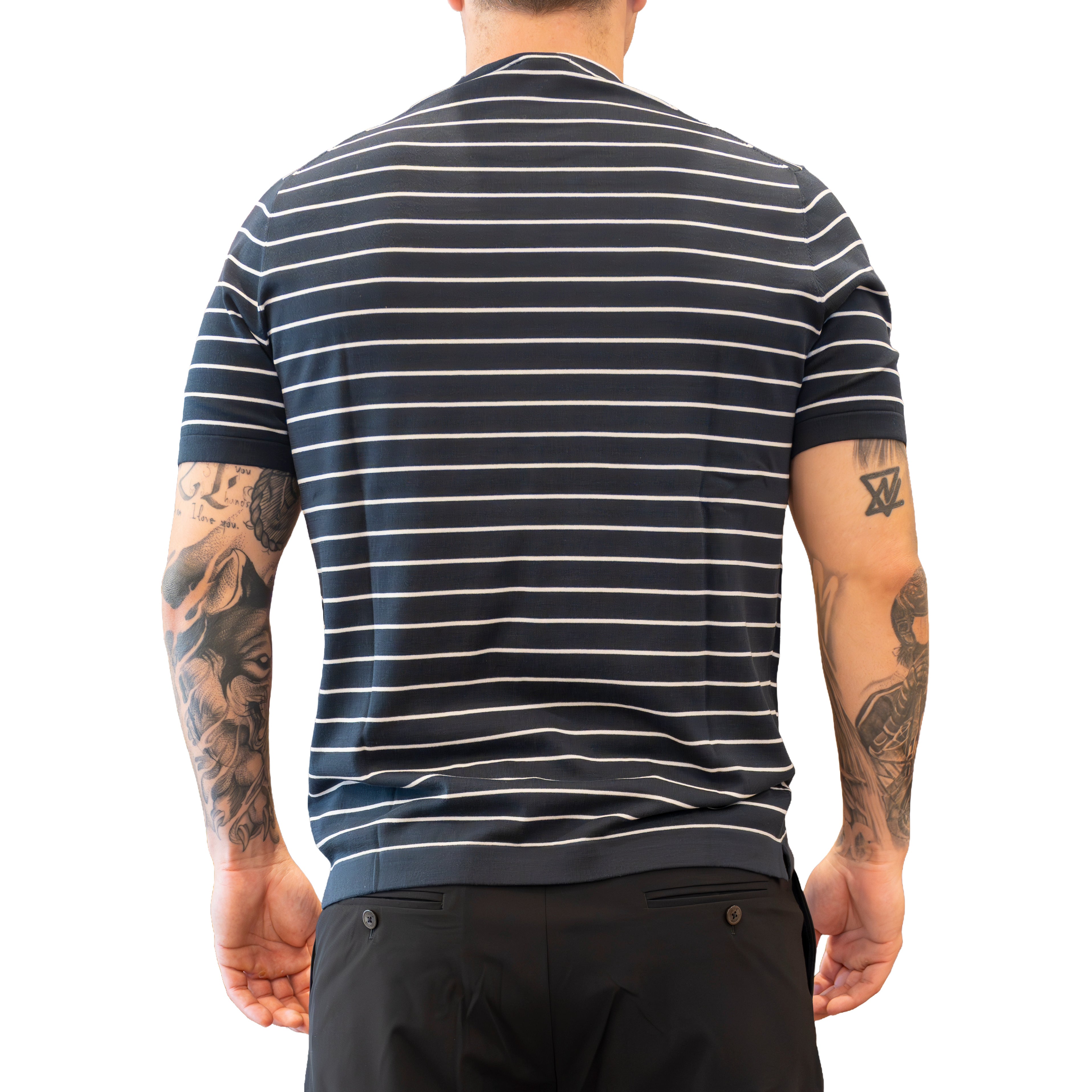 T-shirt Diktat in Magia Fresh Cotton - blu notte