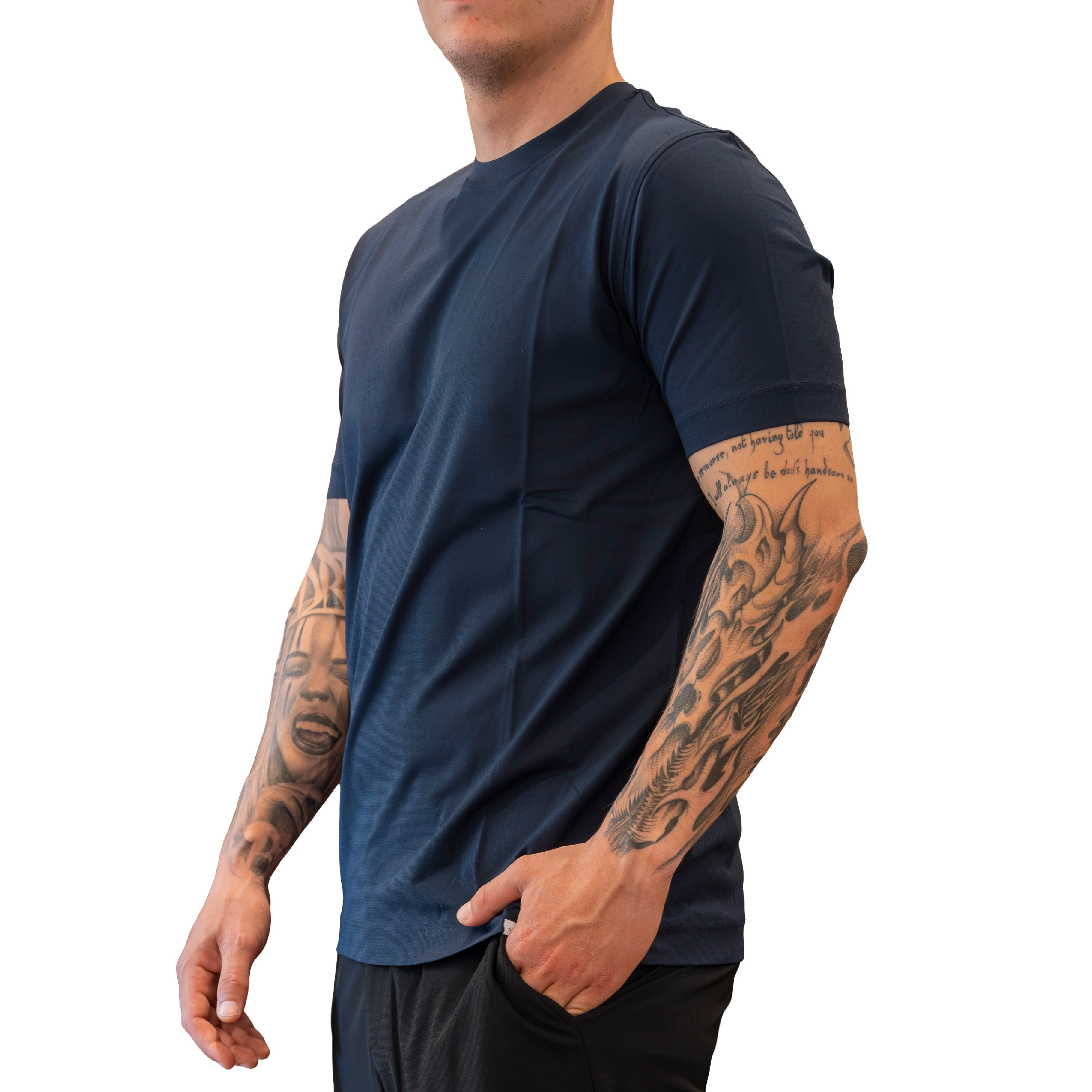 T-shirt Diktat in Magia Ice Cotton - Blu