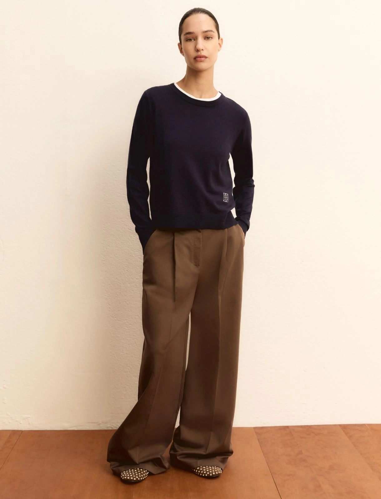 Maglia Emme in Viscosa Stretch - Blu