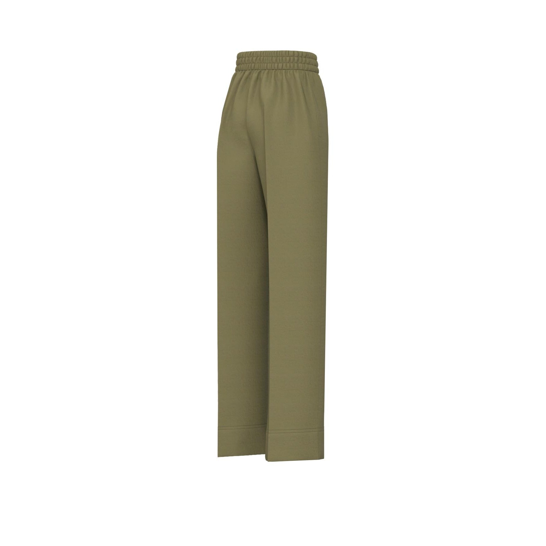Pantalone Emme in Tela di Viscosa Lavata - Verde