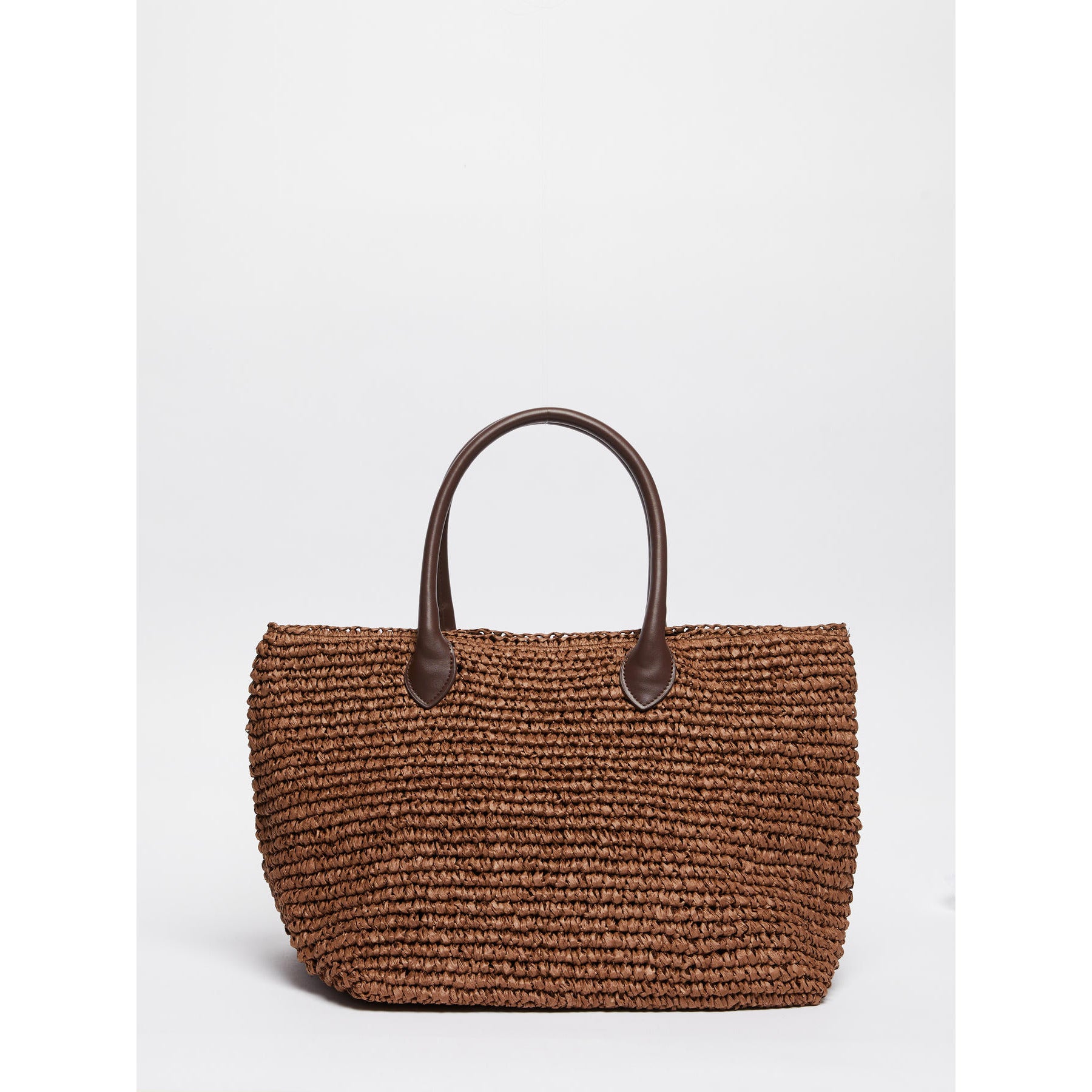 Shopper Emme in Rafia - Cuoio