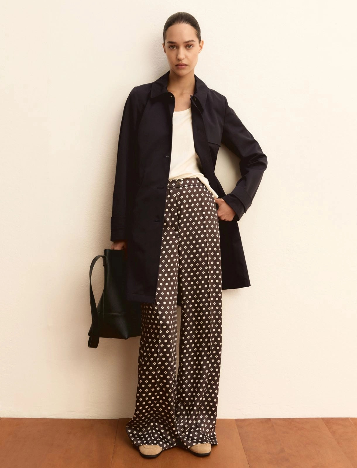 Pantalone Emme in Twill Stampato - Kaki