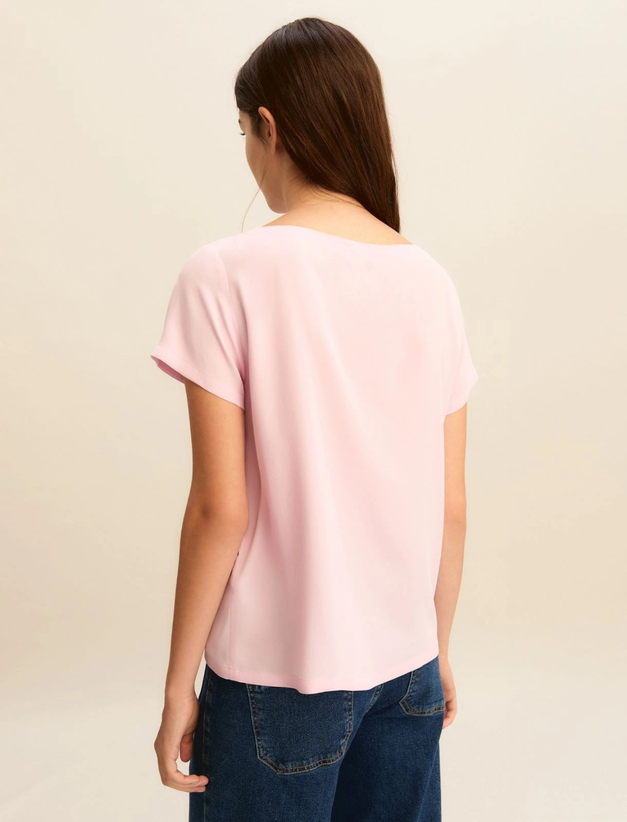 Blusa Emme in Crepe di Misto Seta - Rosa