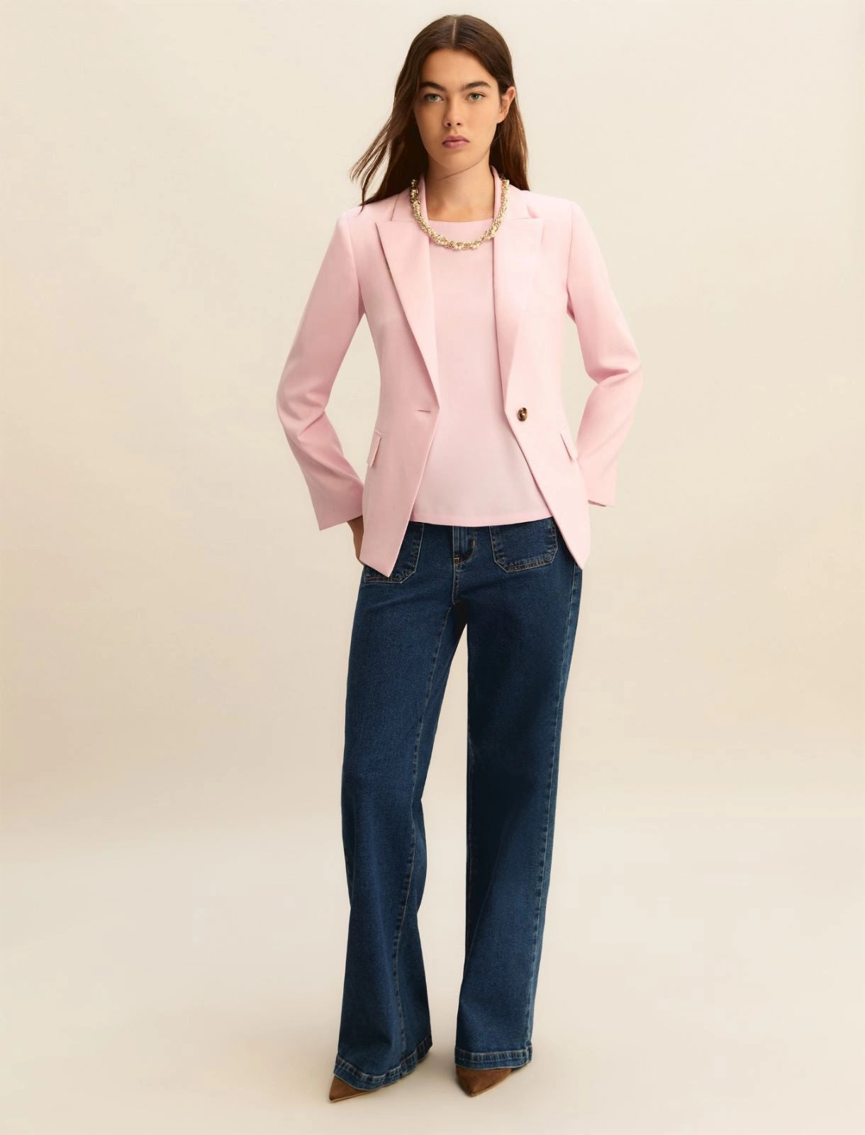 Blusa Emme in Crepe di Misto Seta - Rosa