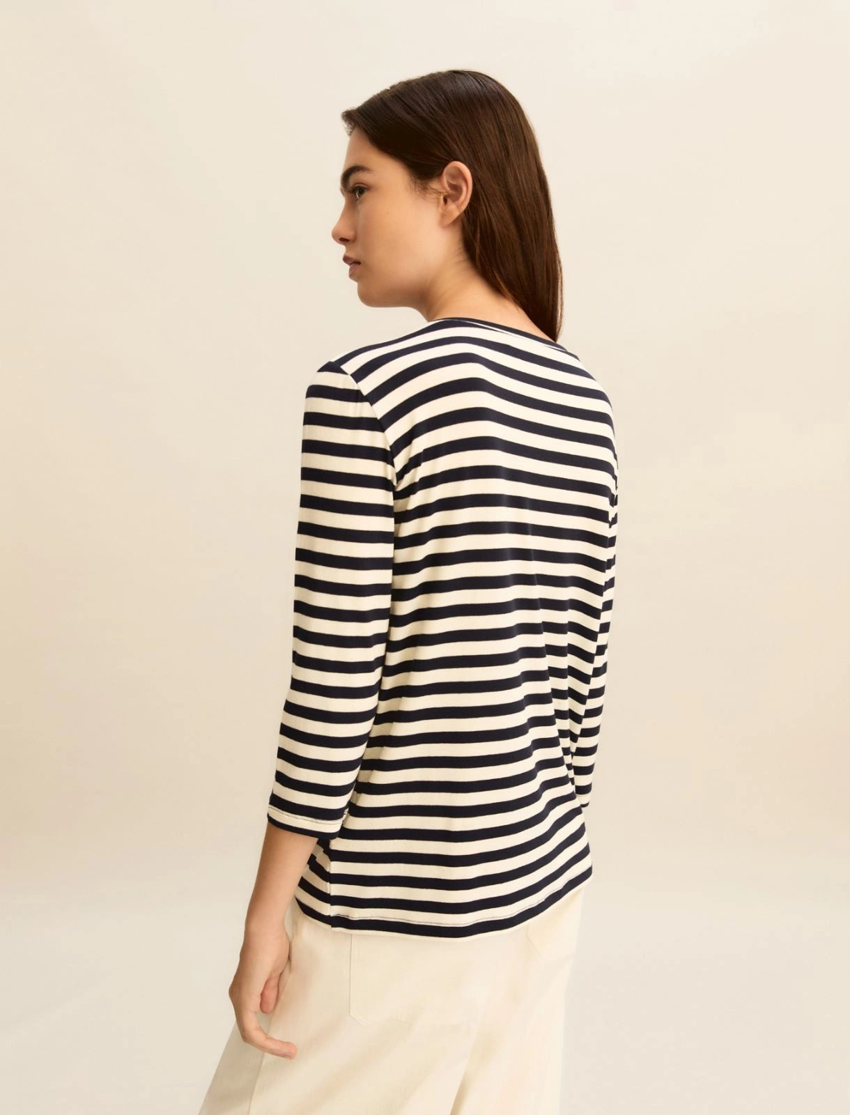 T-shirt Emme in Jersey Stretch - Blu