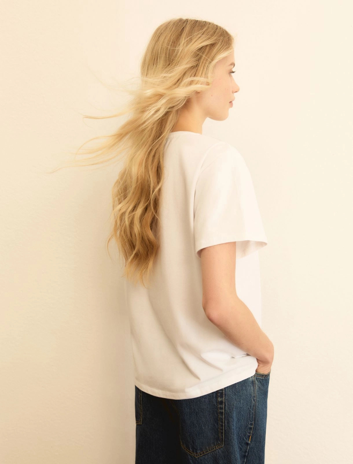 T-shirt Emme Stampata - Bianco Lana