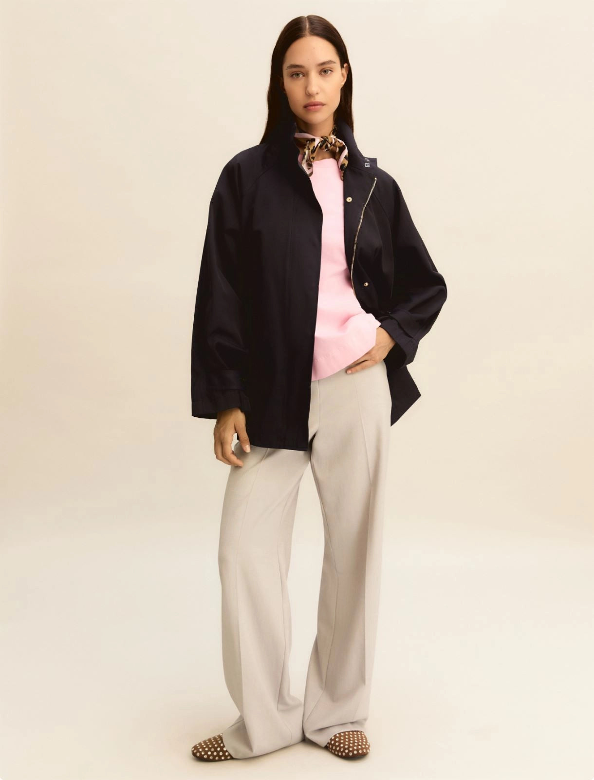 T-shirt in jersey Emme con Foulard - Blu