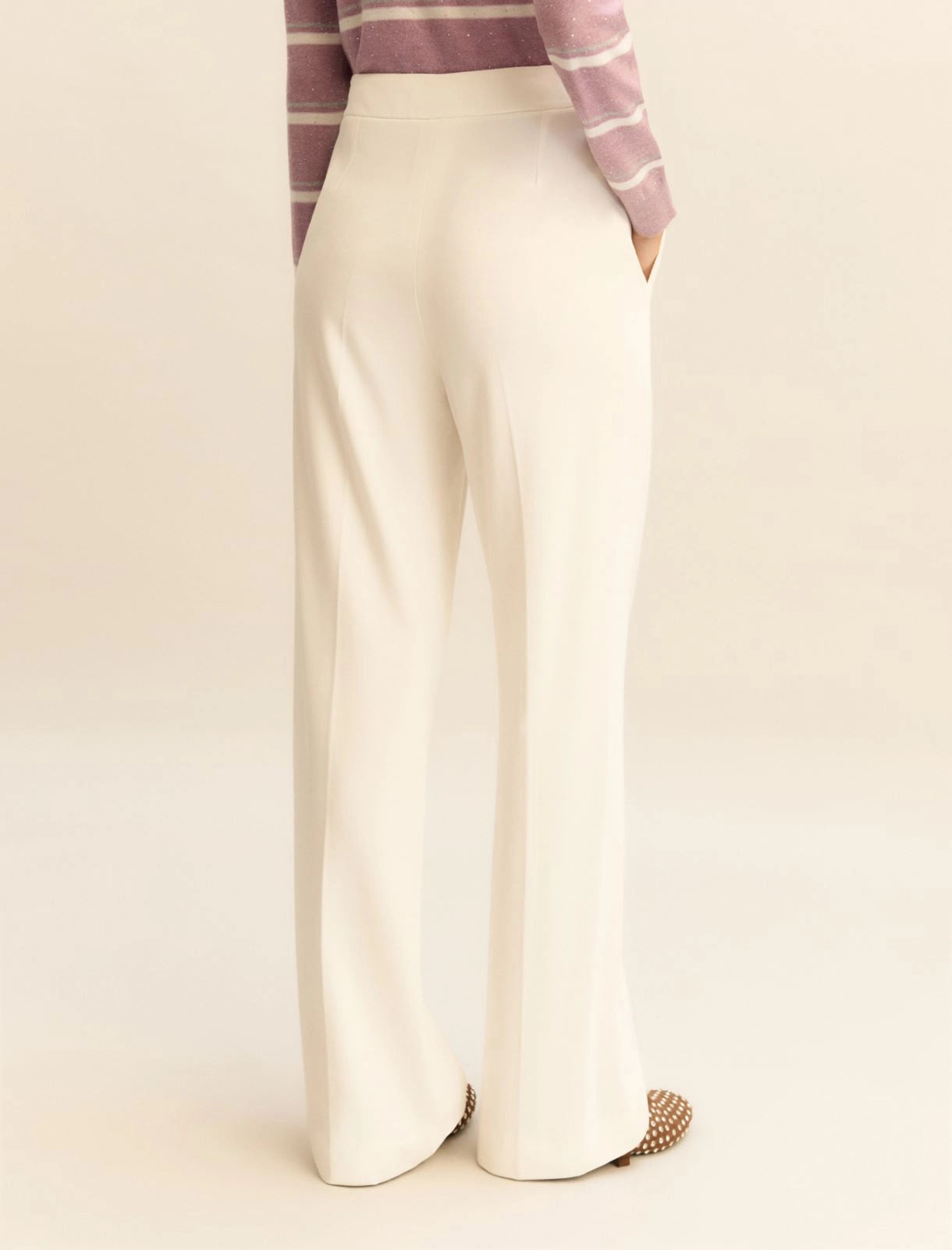 Pantalone Ampio Emme in Jersey - Bianco