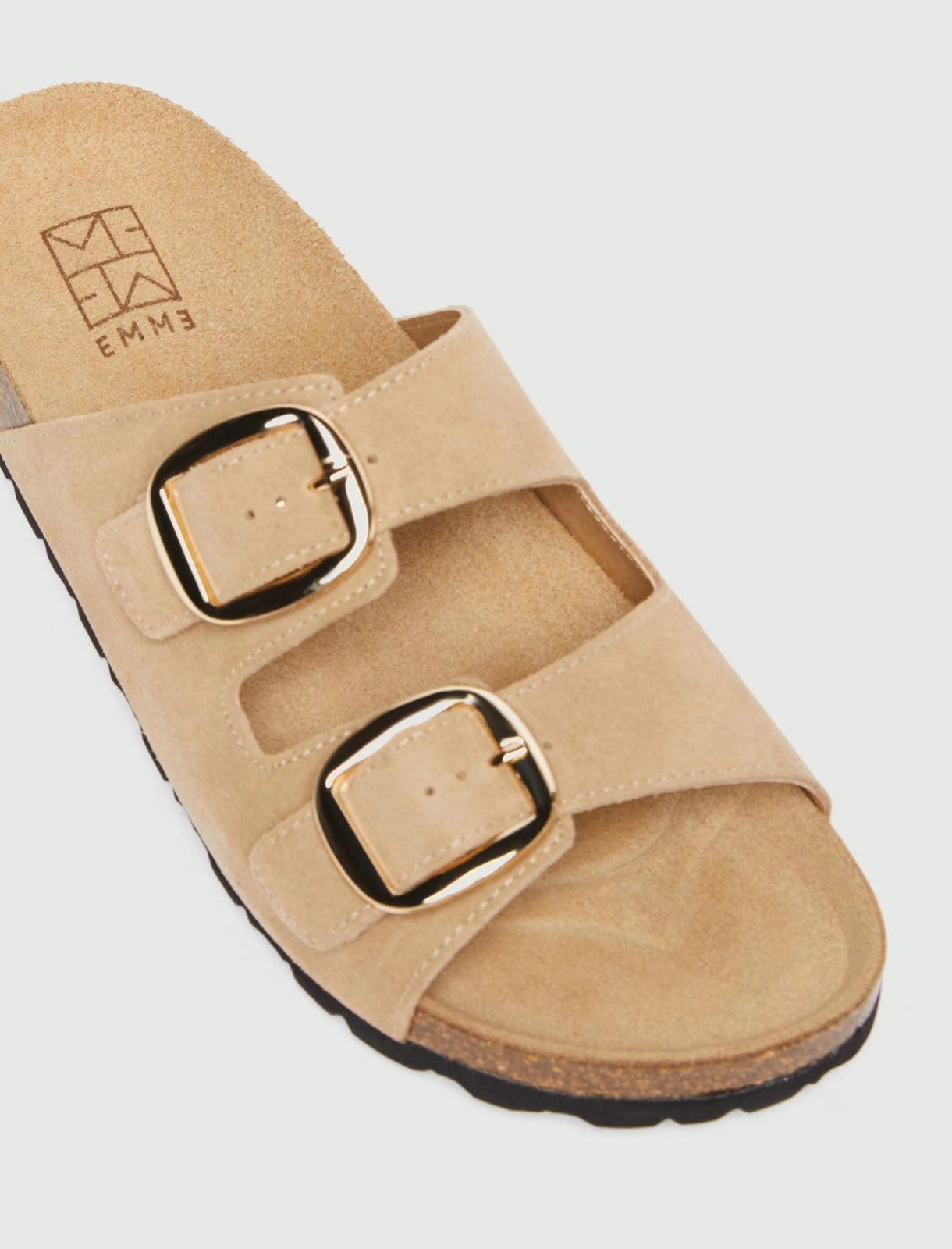 Sandalo Emme con Suola in Sughero - Beige