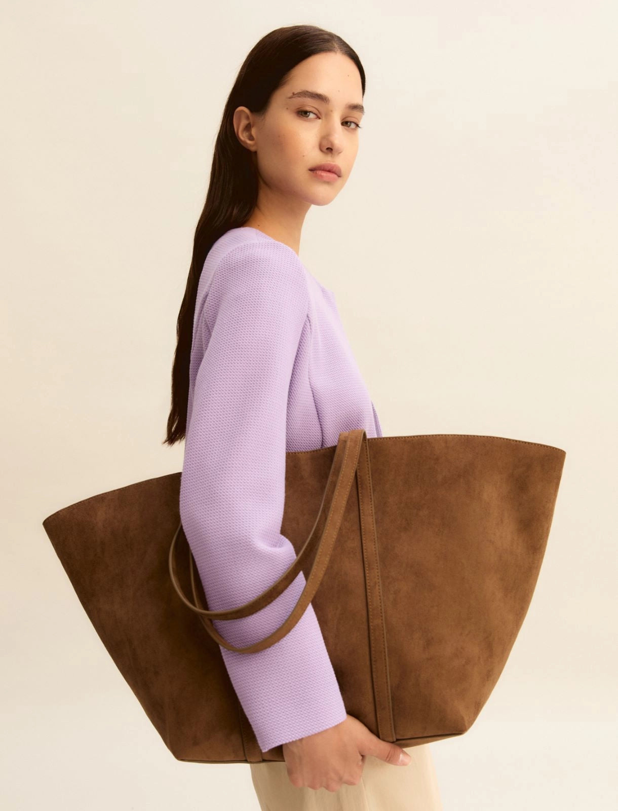 Shopper con Pochette Emme - Testa di Moro