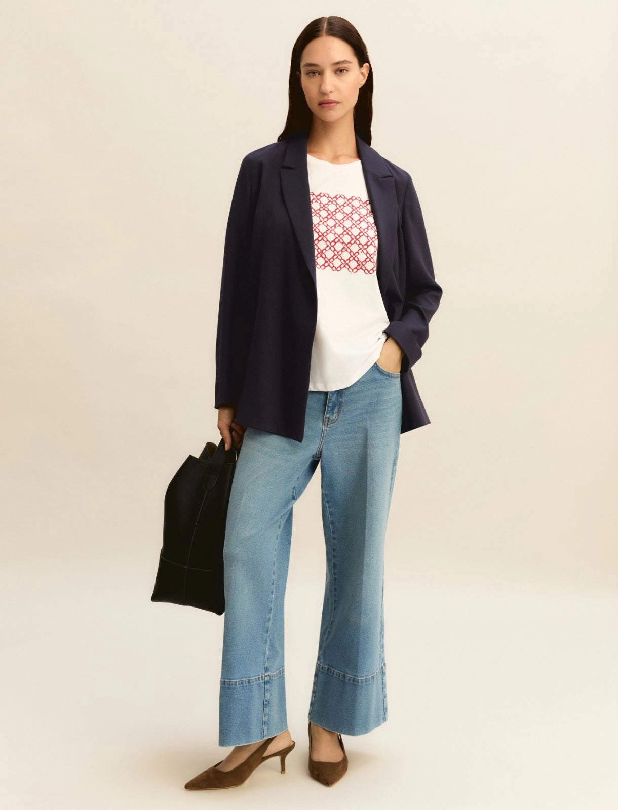 T-shirt con Stampa Emme - Rosso