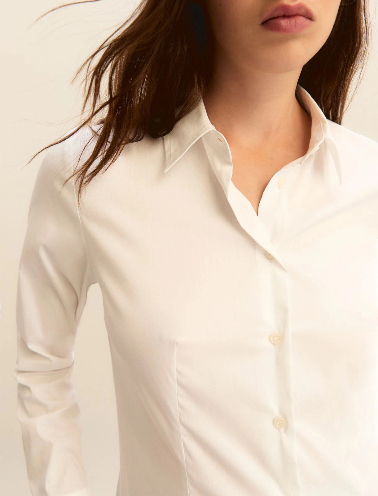 Camicia Emme in Popeline Stretch - Bianco