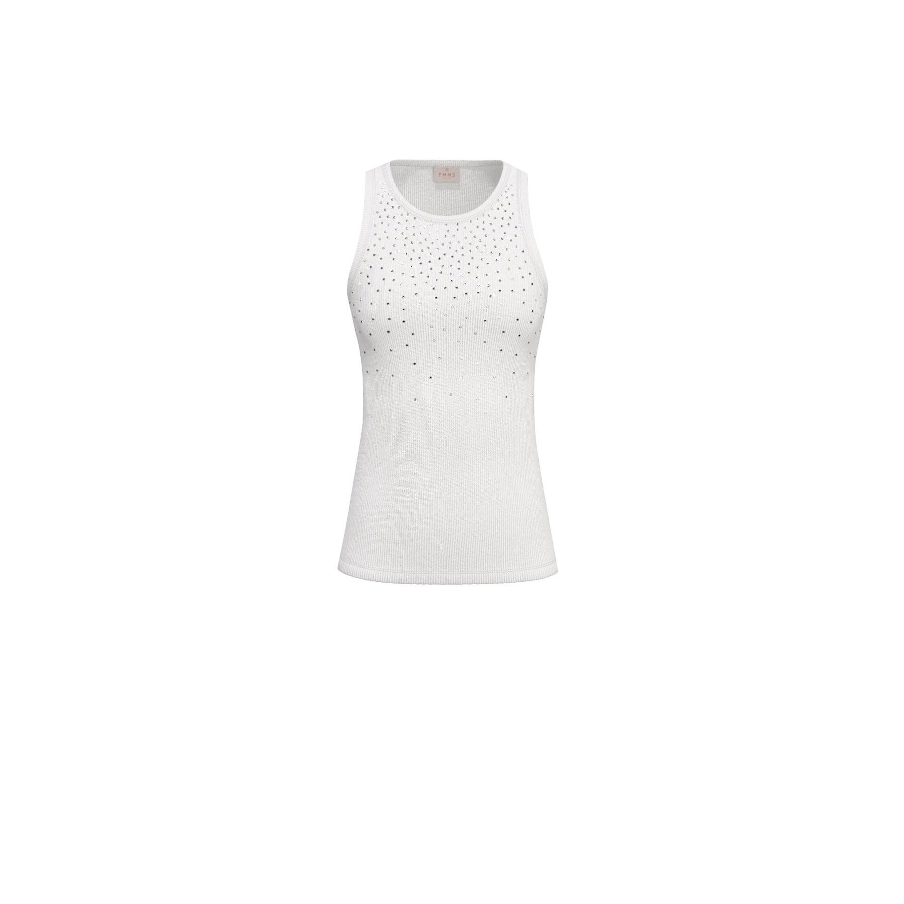 Canotta Emme in Jersey di Cotone Stretch - Bianco