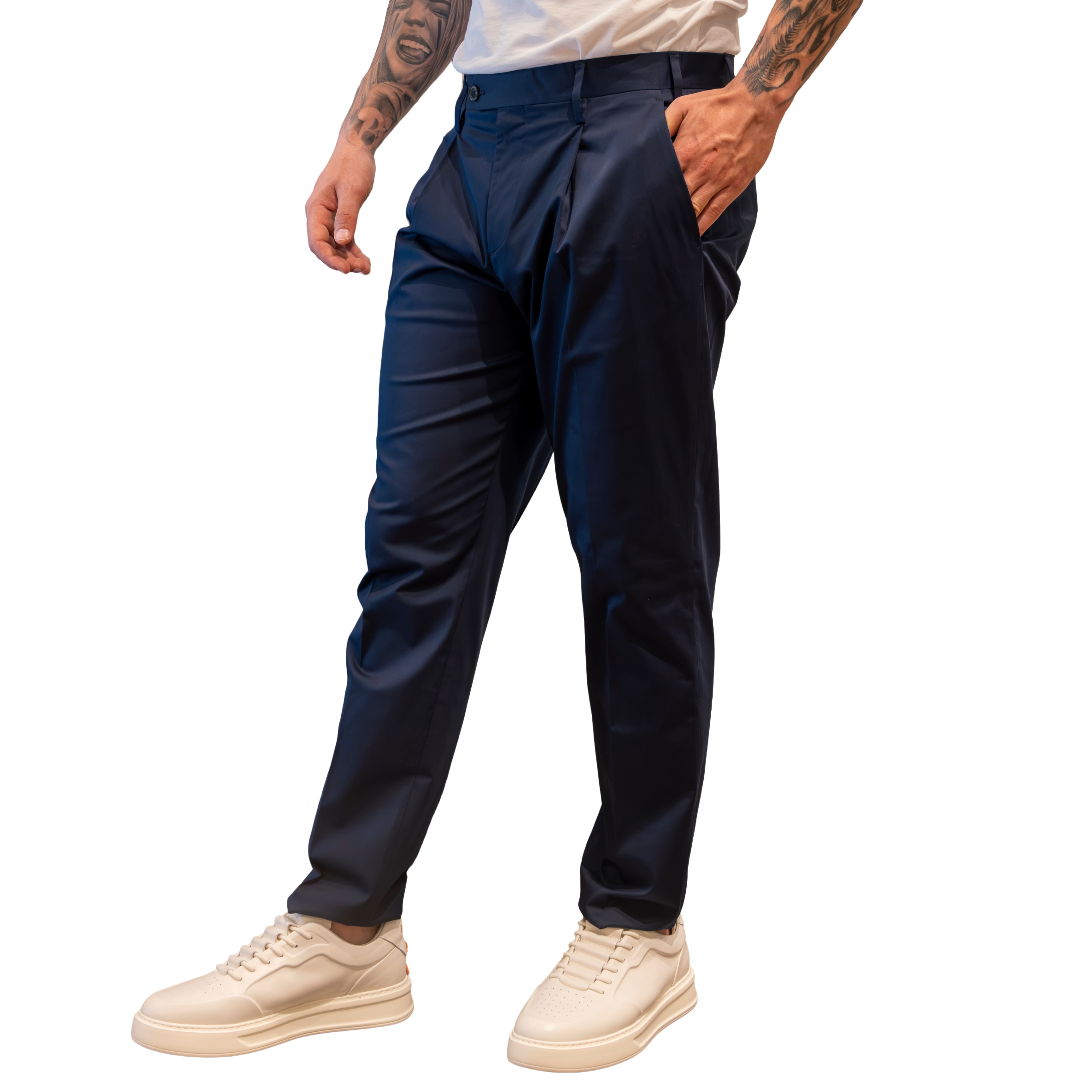 Pantalone Entre Amis Elba - Blu Navy