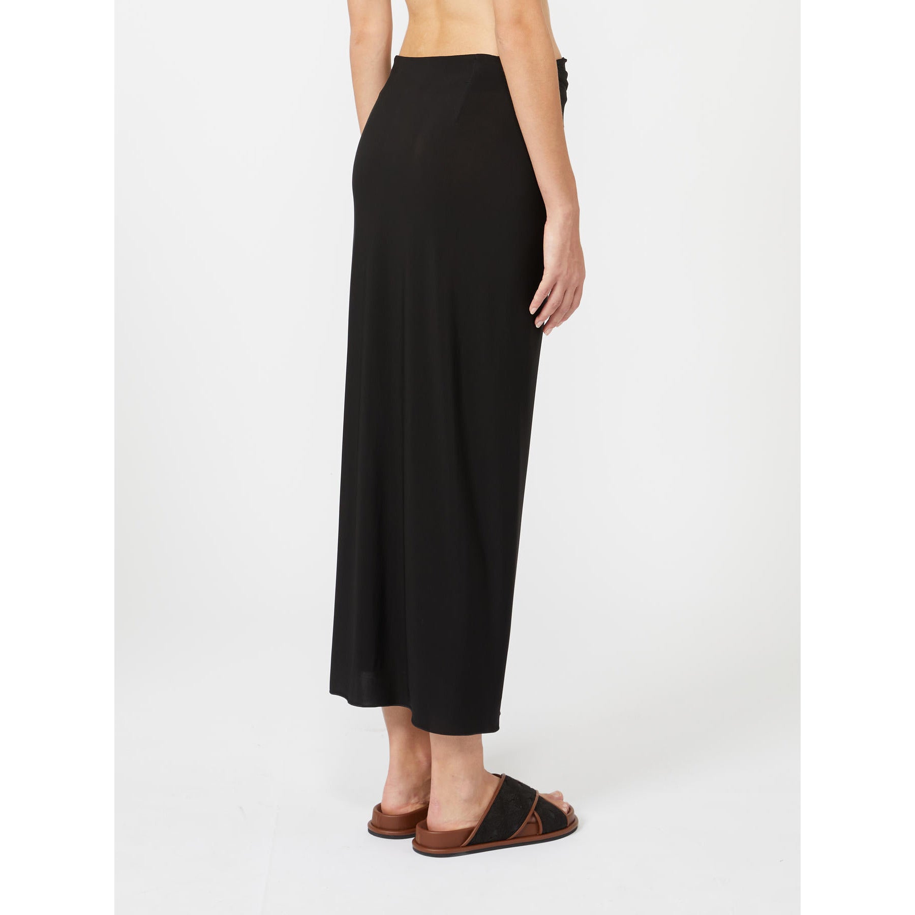 Gonna in Jersey Max Mara Beachwear - Nero
