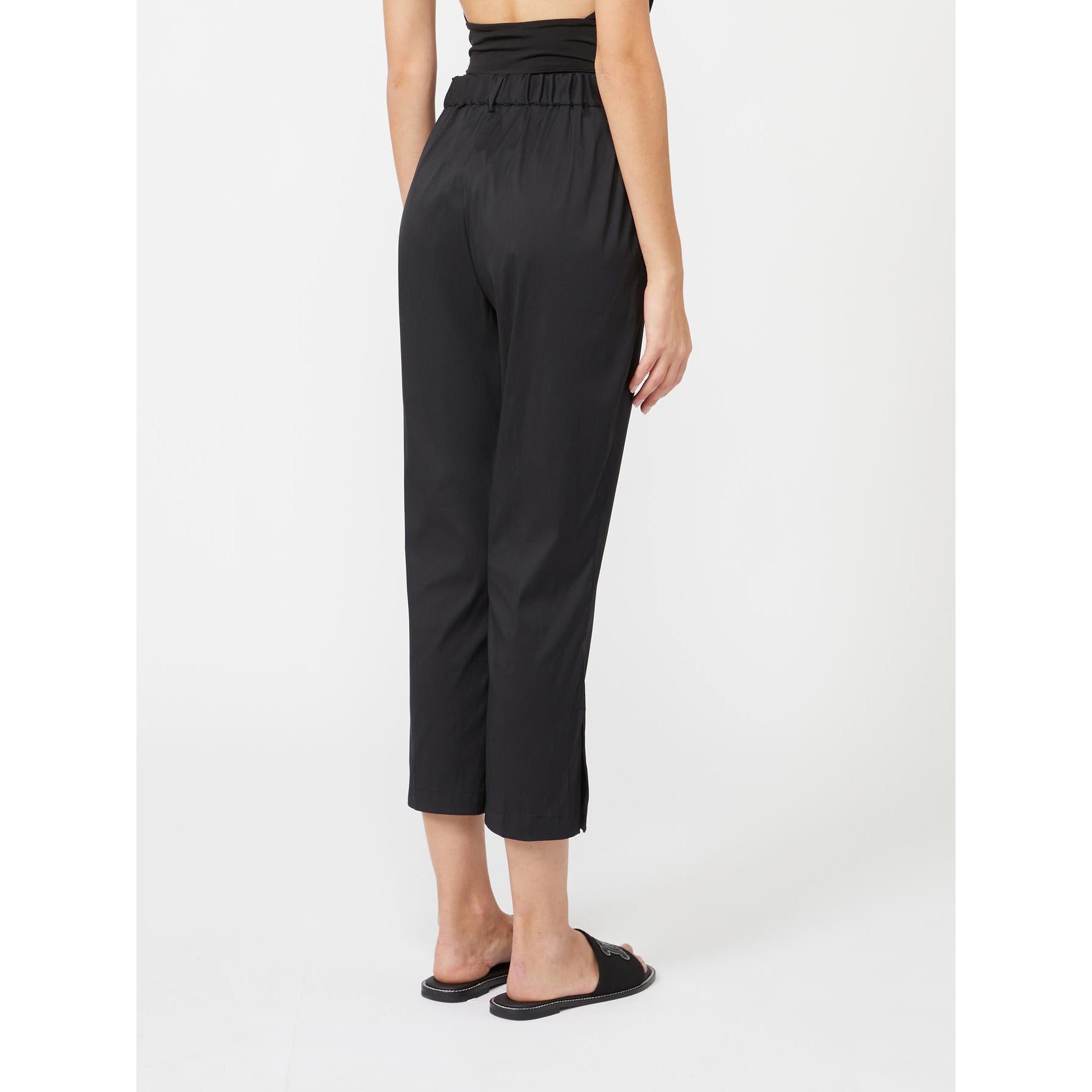 Pantalone in popeline Max Mara Beachwear - Nero