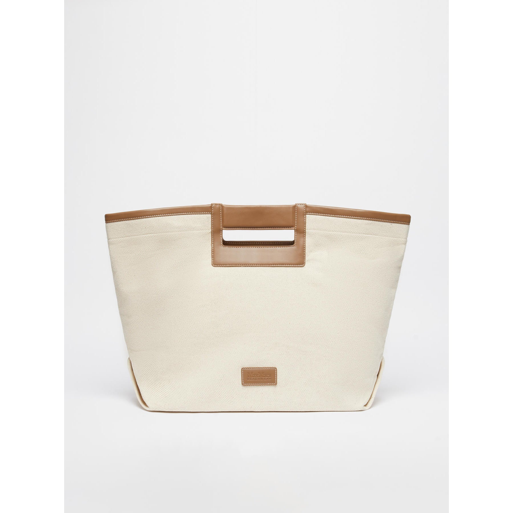 Borsa in canvas Max Mara Beachwear - Ecru