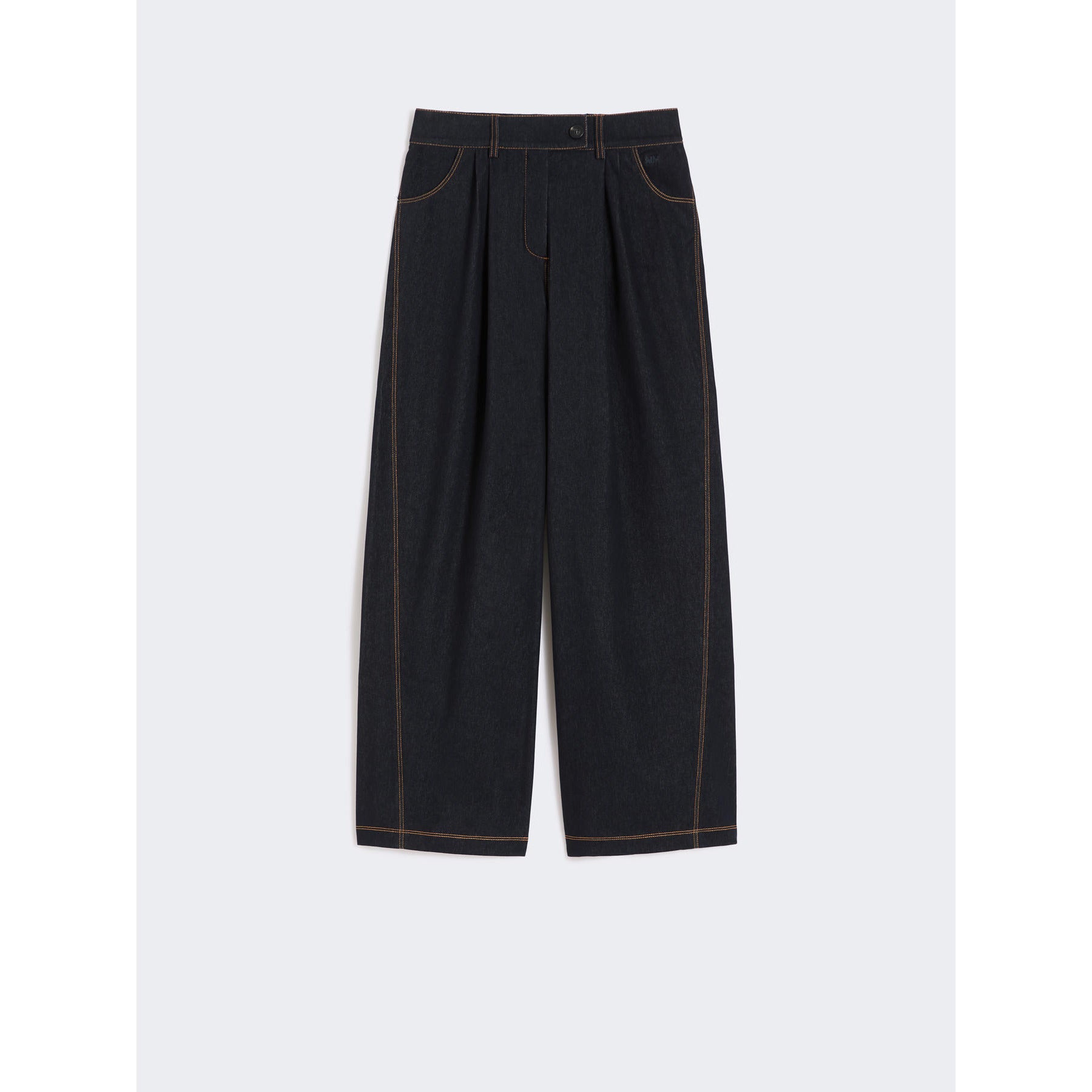 Pantalone in Jersey Effetto Denim MM by Max Mara - Blu Navy