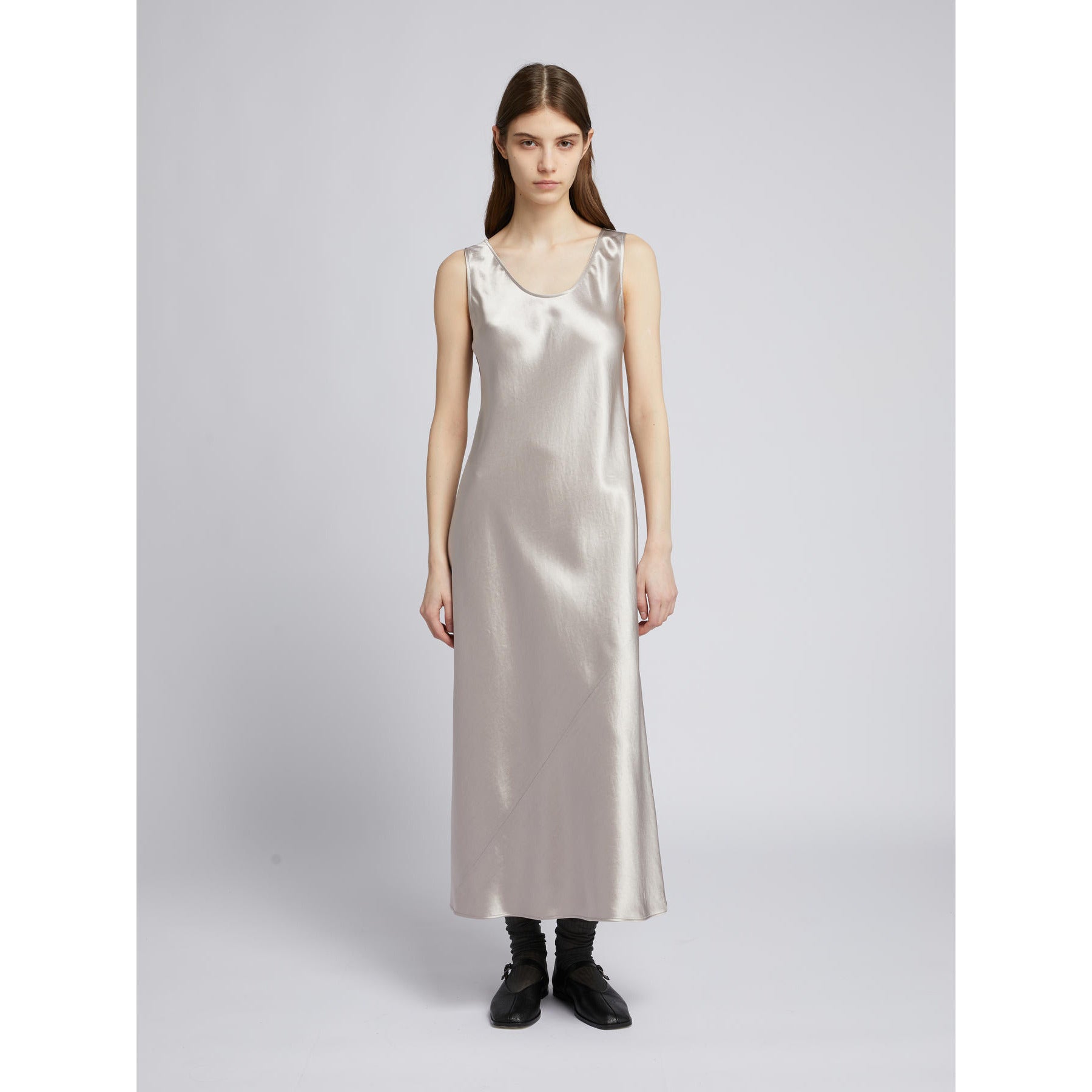 Abito in Raso Lucido MM by Max Mara - Nebbia