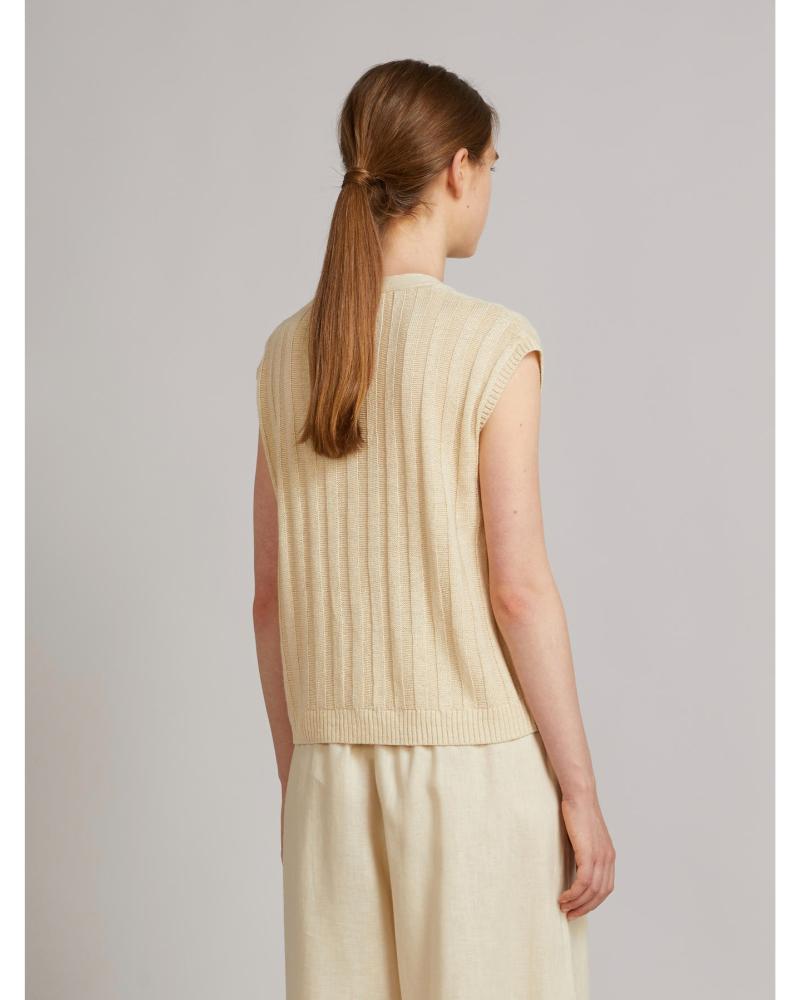 gilet max mara modello ranghi color avorio