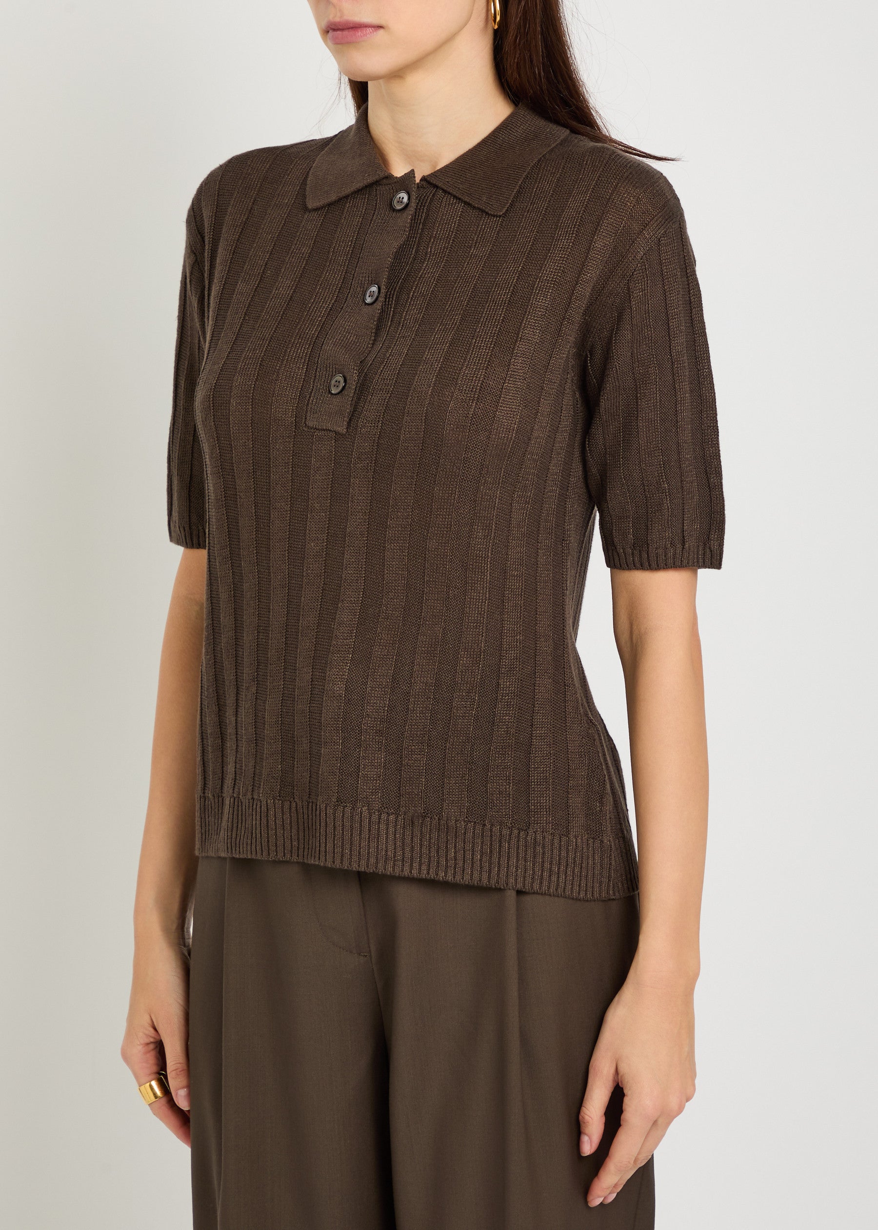 maglia max mara modello rivetto colore testa di moro