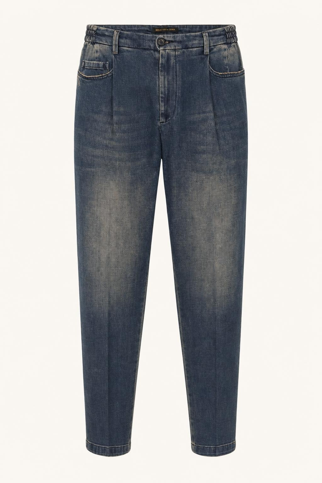 Pantalone Sartoriale in Denim Bricklaned con Pince – Briglia 1949