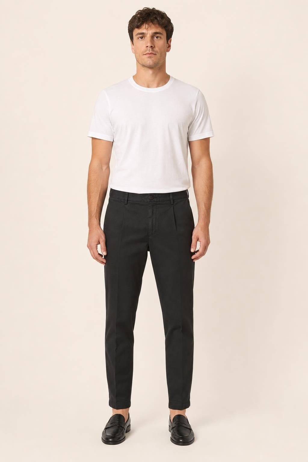 PANTALONI CHINO BRIGLIA TIBERIO - BLU