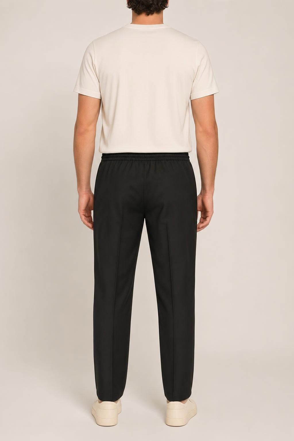 PANTALONI BRIGLIA WIMBLEDON COTONE - NERO