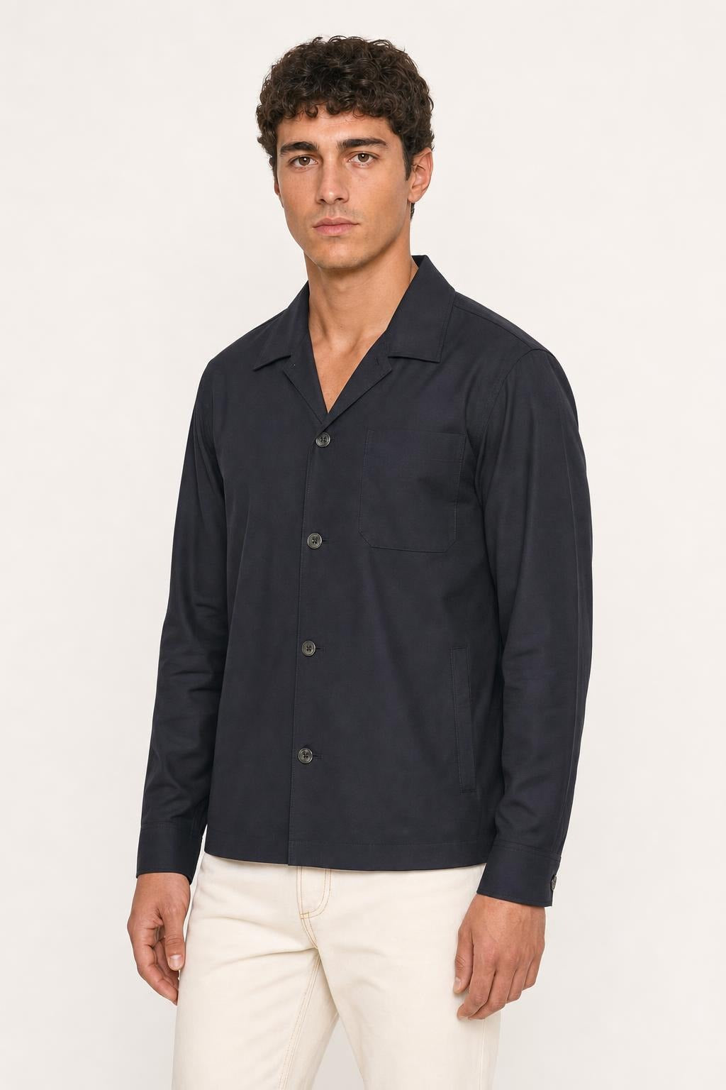 Cruna Cardiff Overshirt - Blu Navy