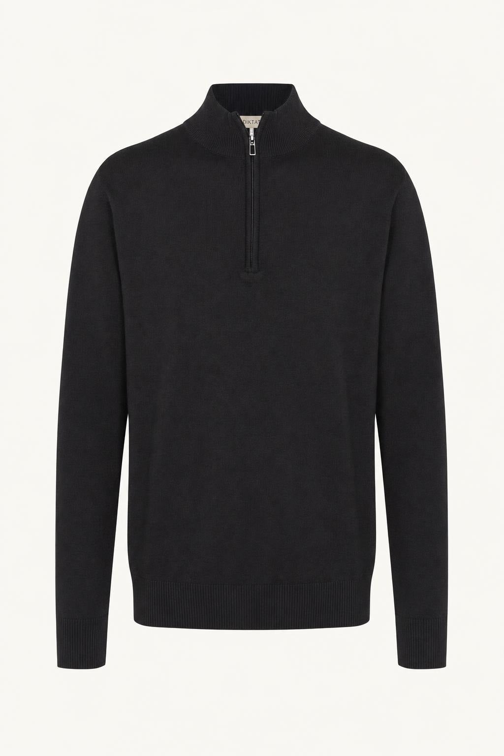 Maglia Mezza Zip Diktat Premium Cashmere Blend - Blu Notte