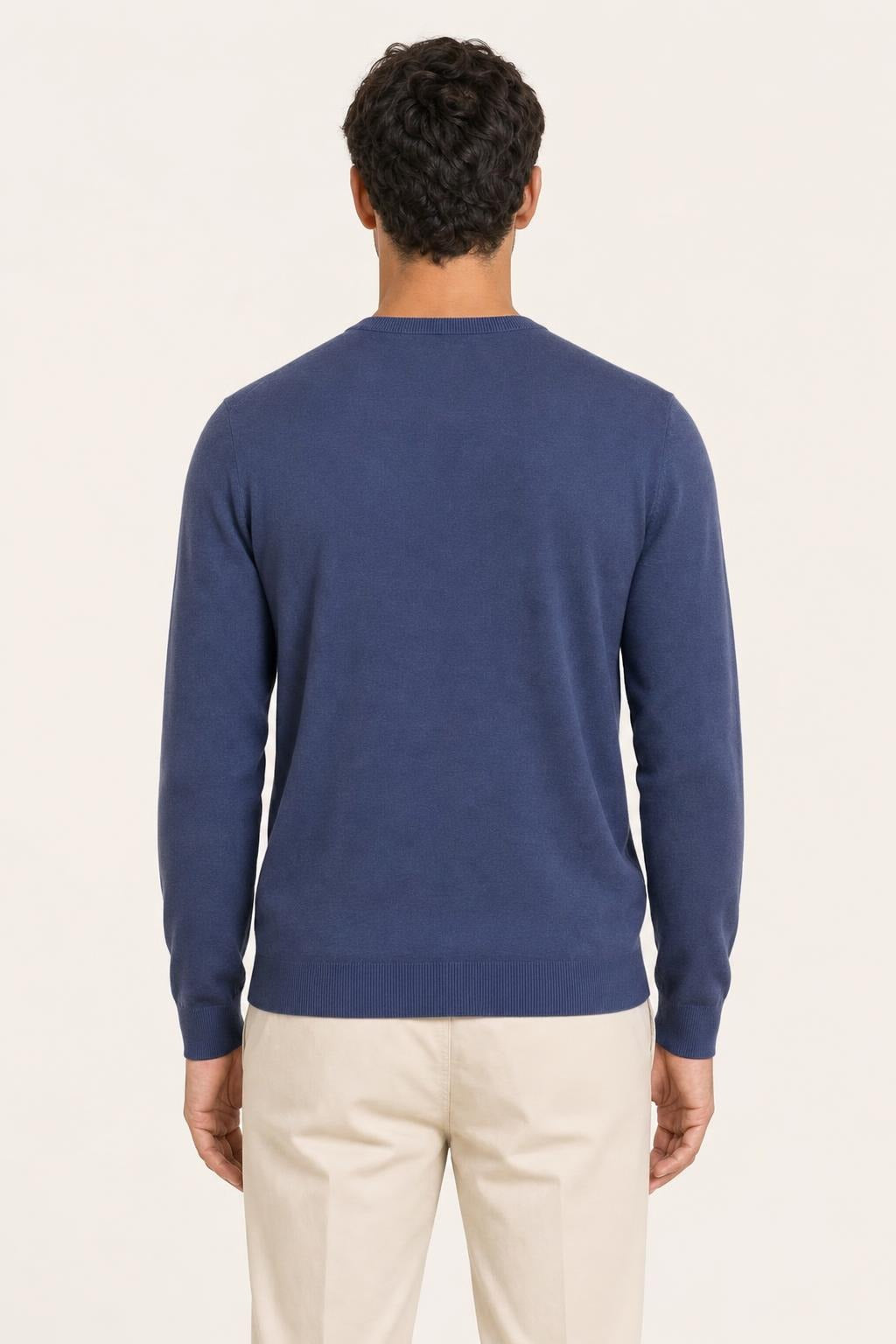 Maglia Diktat Lana e Viscosa - Denim