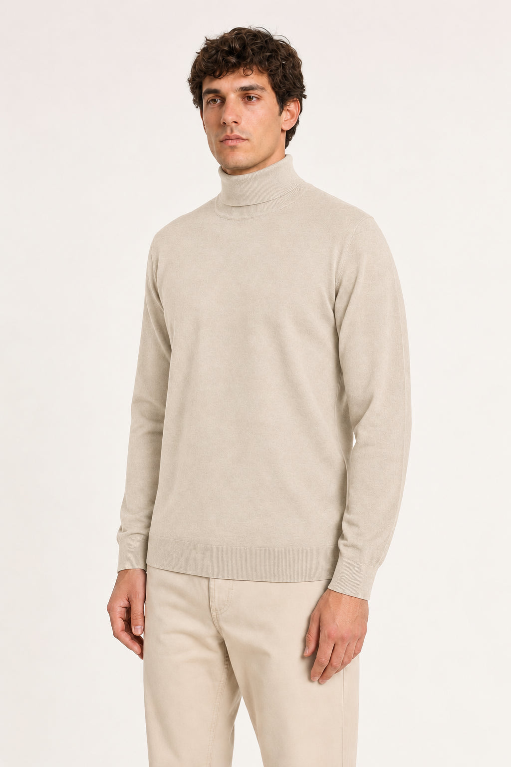 Maglione a Dolcevita Diktat Uomo - Naturale