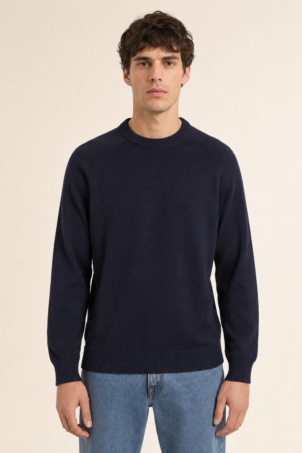 Maglia Diktat Warm Cotton due fili - Denim