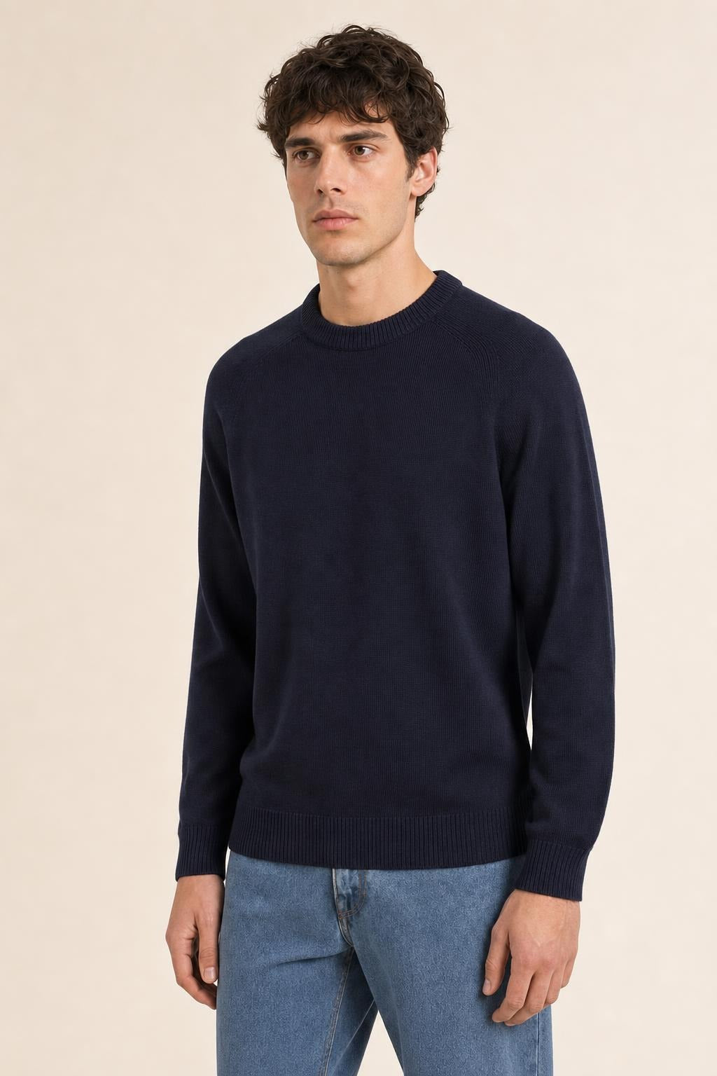 Maglia Diktat Warm Cotton due fili - Denim