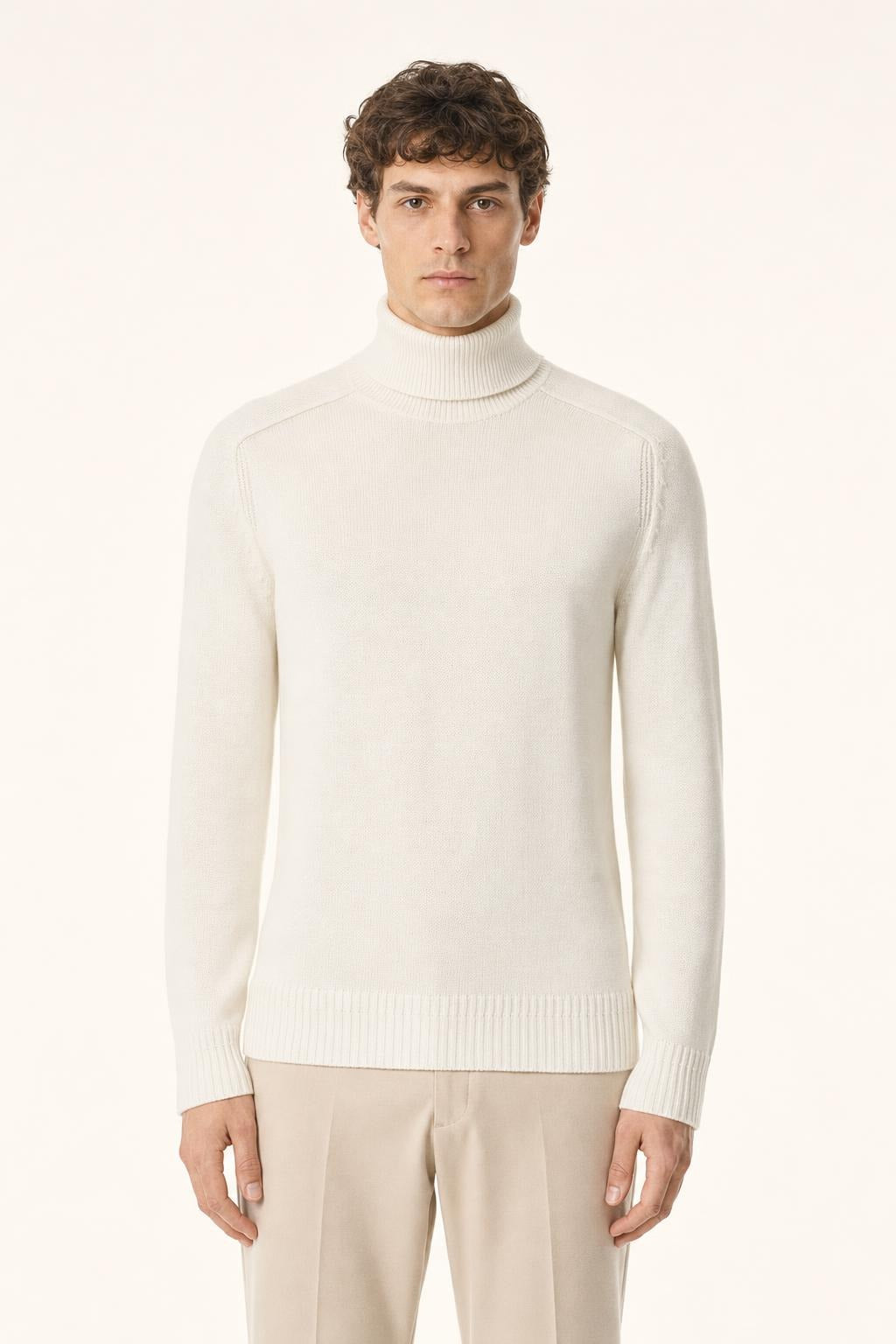 Maglione Dolcevita Diktat Uomo - Naturale