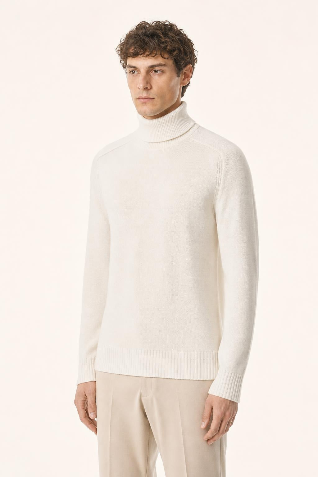 Maglione Dolcevita Diktat Uomo - Naturale
