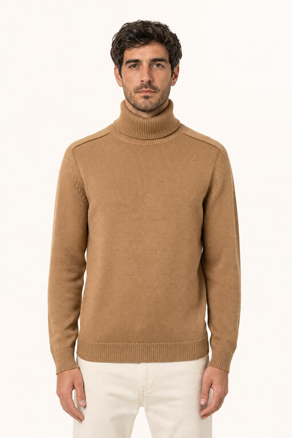 Maglione Dolcevita Diktat Uomo - Tortora