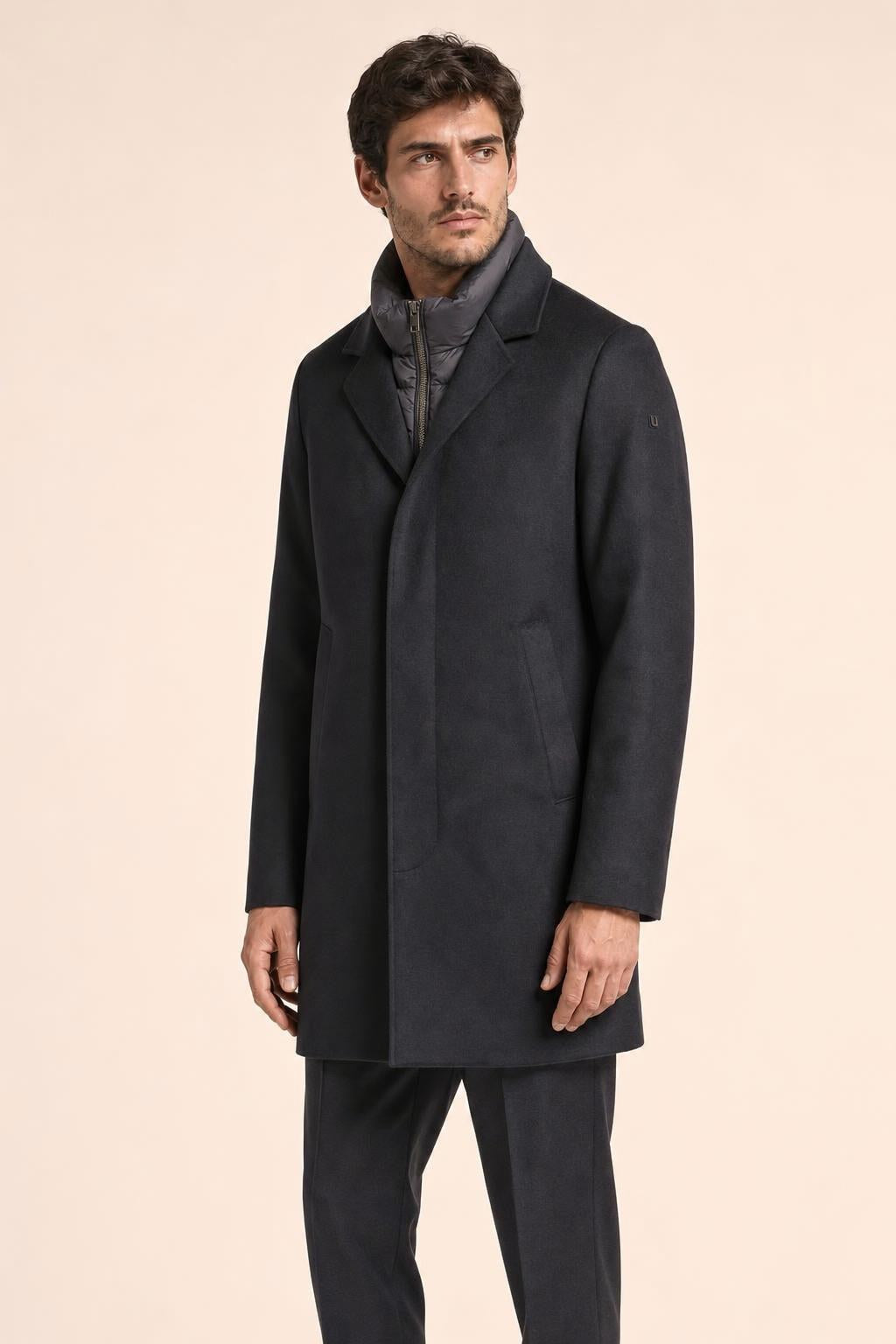 DUNO - CAPPOTTO FONDO BLU DI PRUSSIA