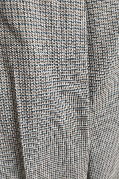 PANTALONI IN MISTO VISCOSA FIT REGOLARE CON PIEGHE STIRATE DONNA MARRONE