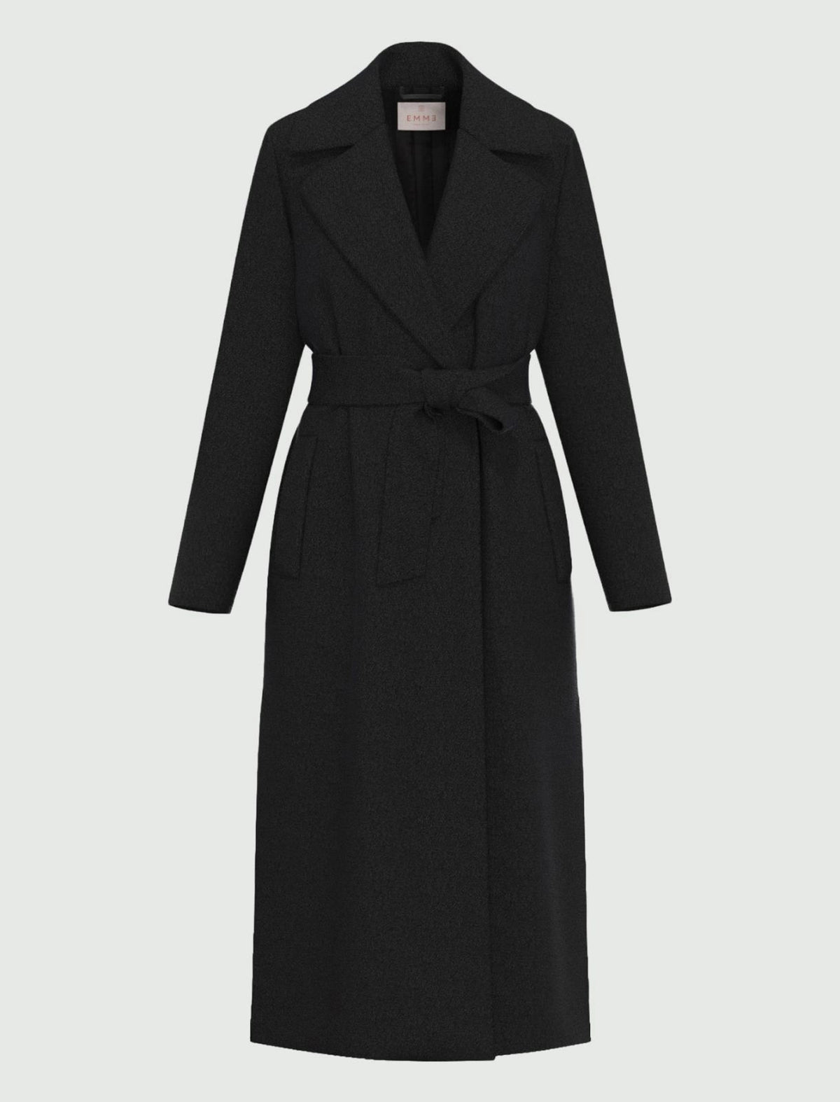 Cappotto in jersey panno soft - NERO