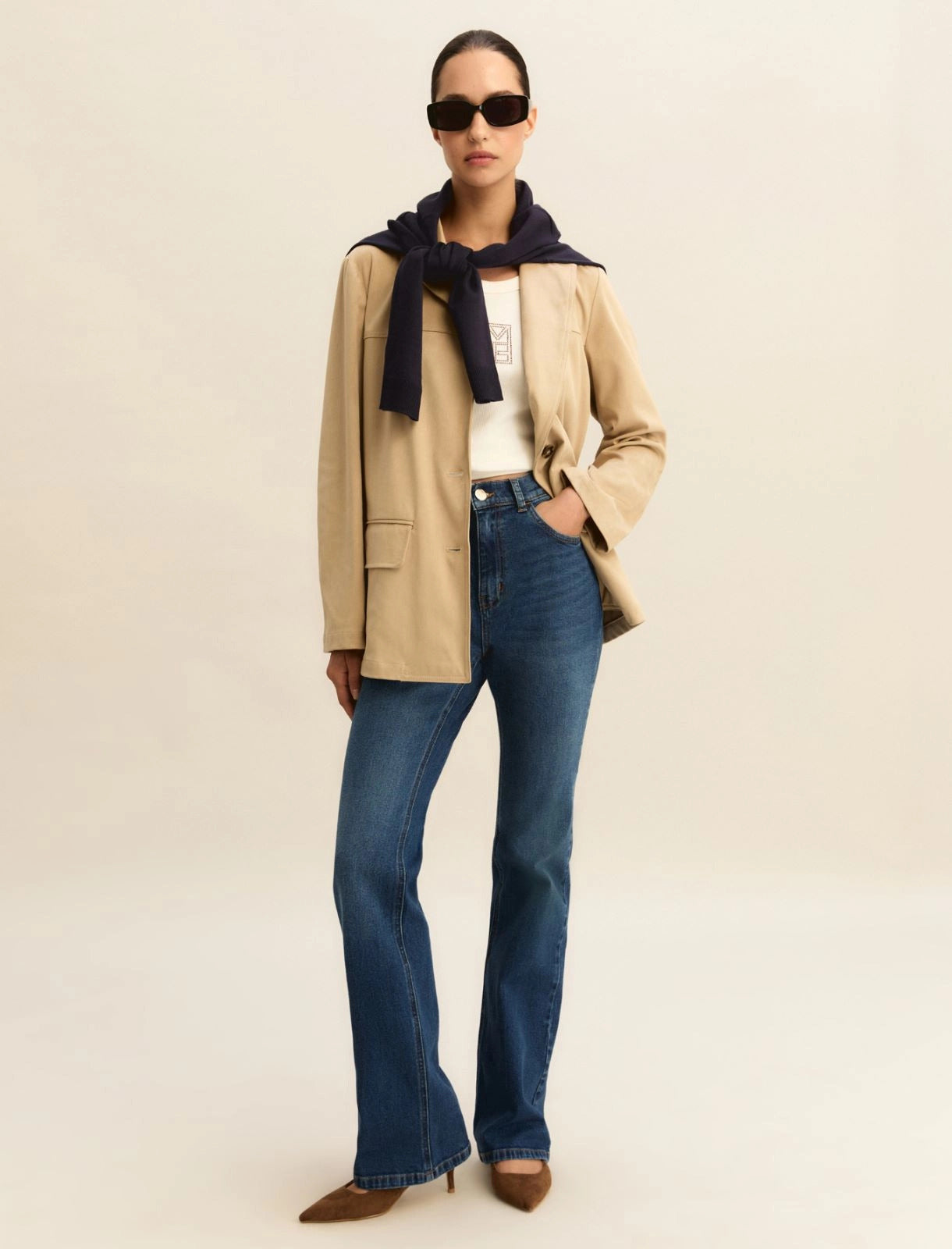 Emme Marella Pantalone Modello Bootcut Blu